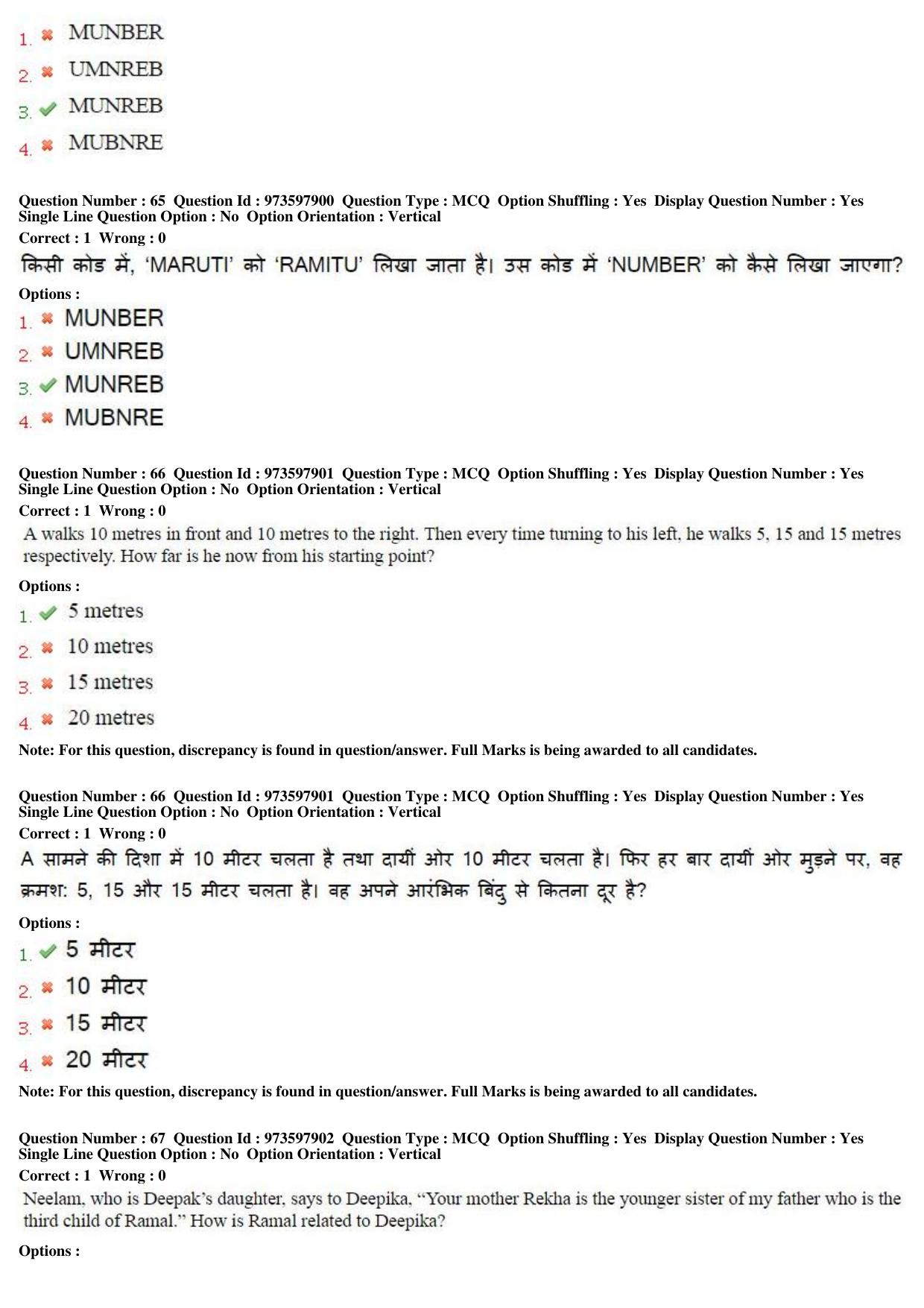 MP CPCT 29th Jan 2017 CPCT Question Paper Shift 1 - Page 39