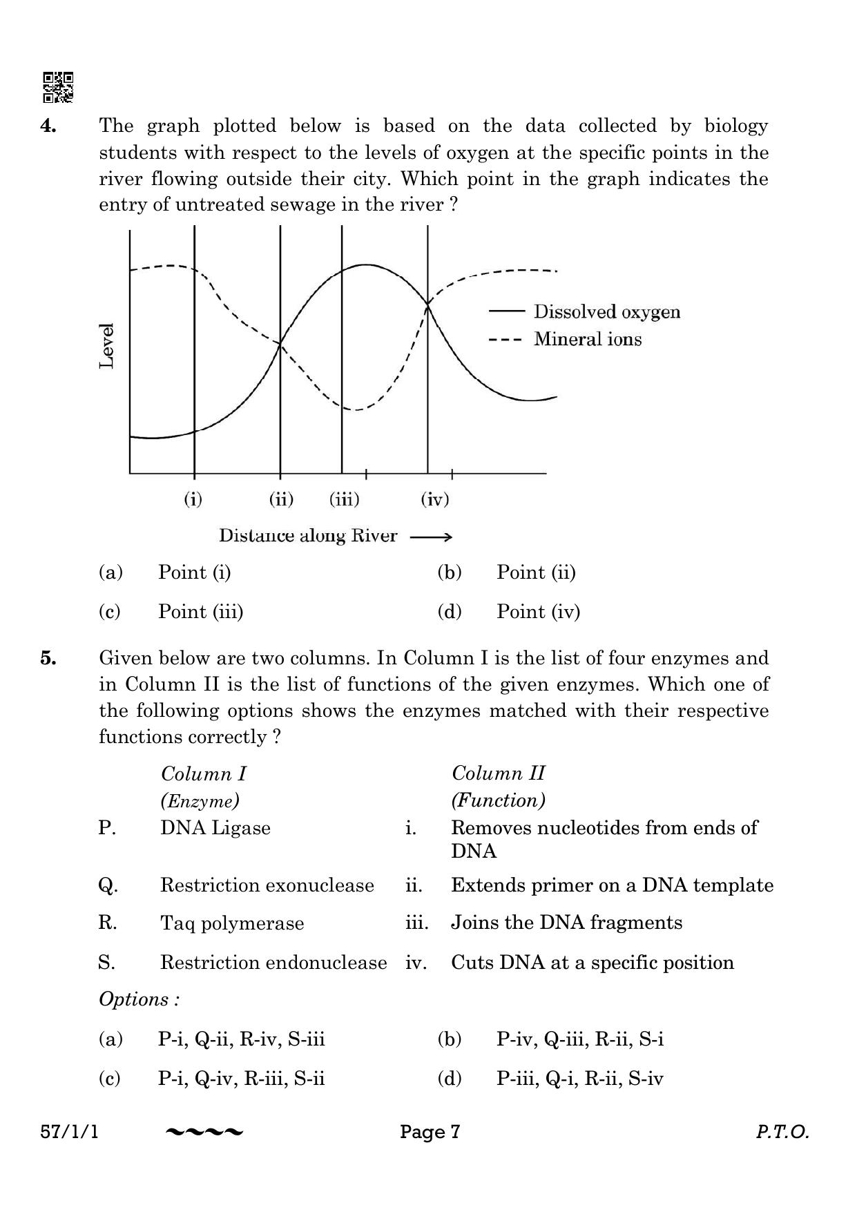CBSE Class 12 57-1-1 Biology 2023 Question Paper - Page 7