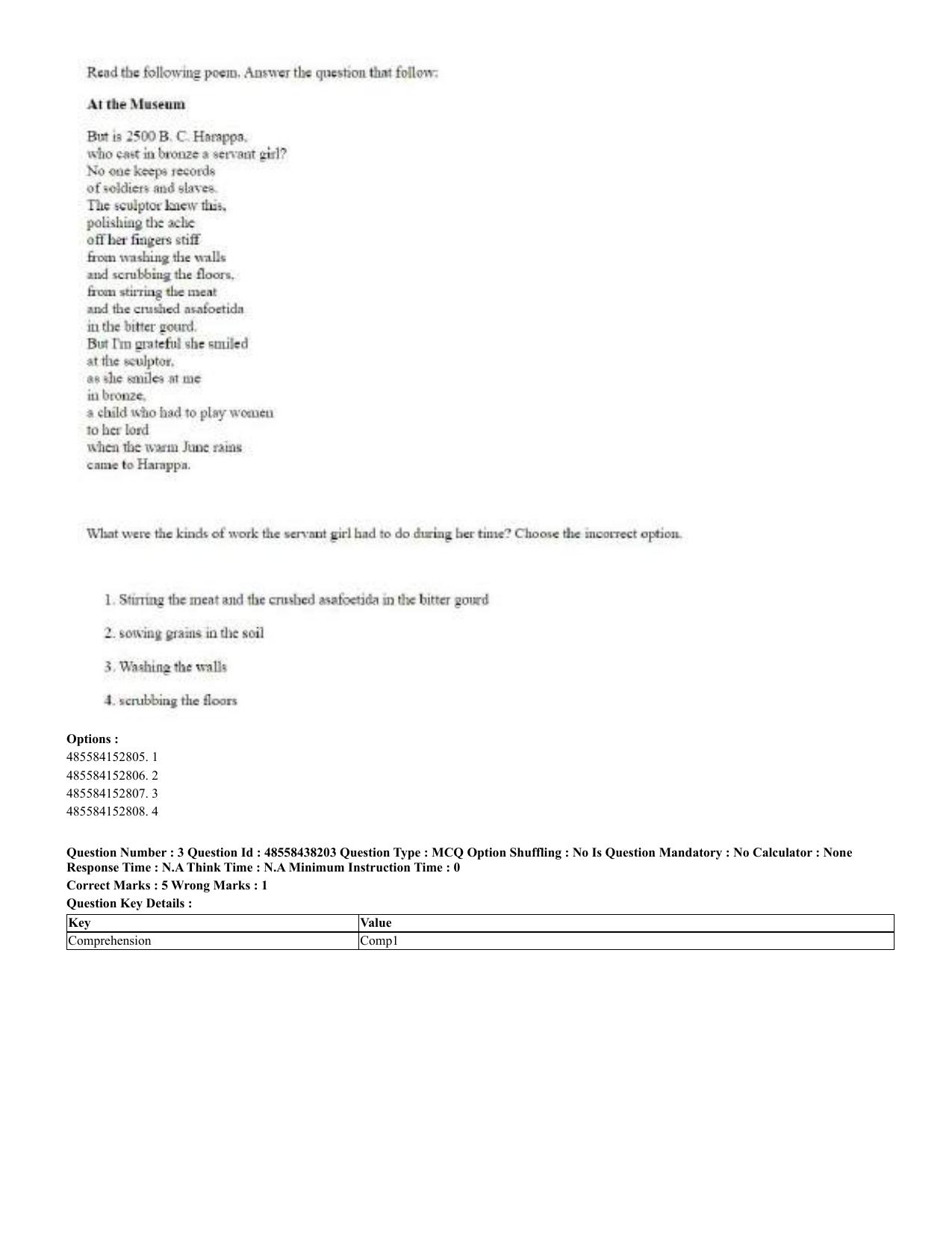 CUET 2023 English Hindi Shift 3 Question Papers - 02 Jul 2023 - Page 3