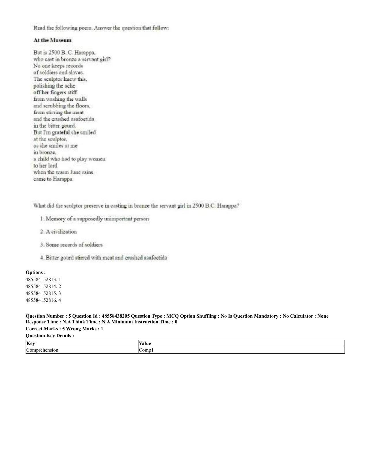 CUET 2023 English Hindi Shift 3 Question Papers - 02 Jul 2023 - Page 5