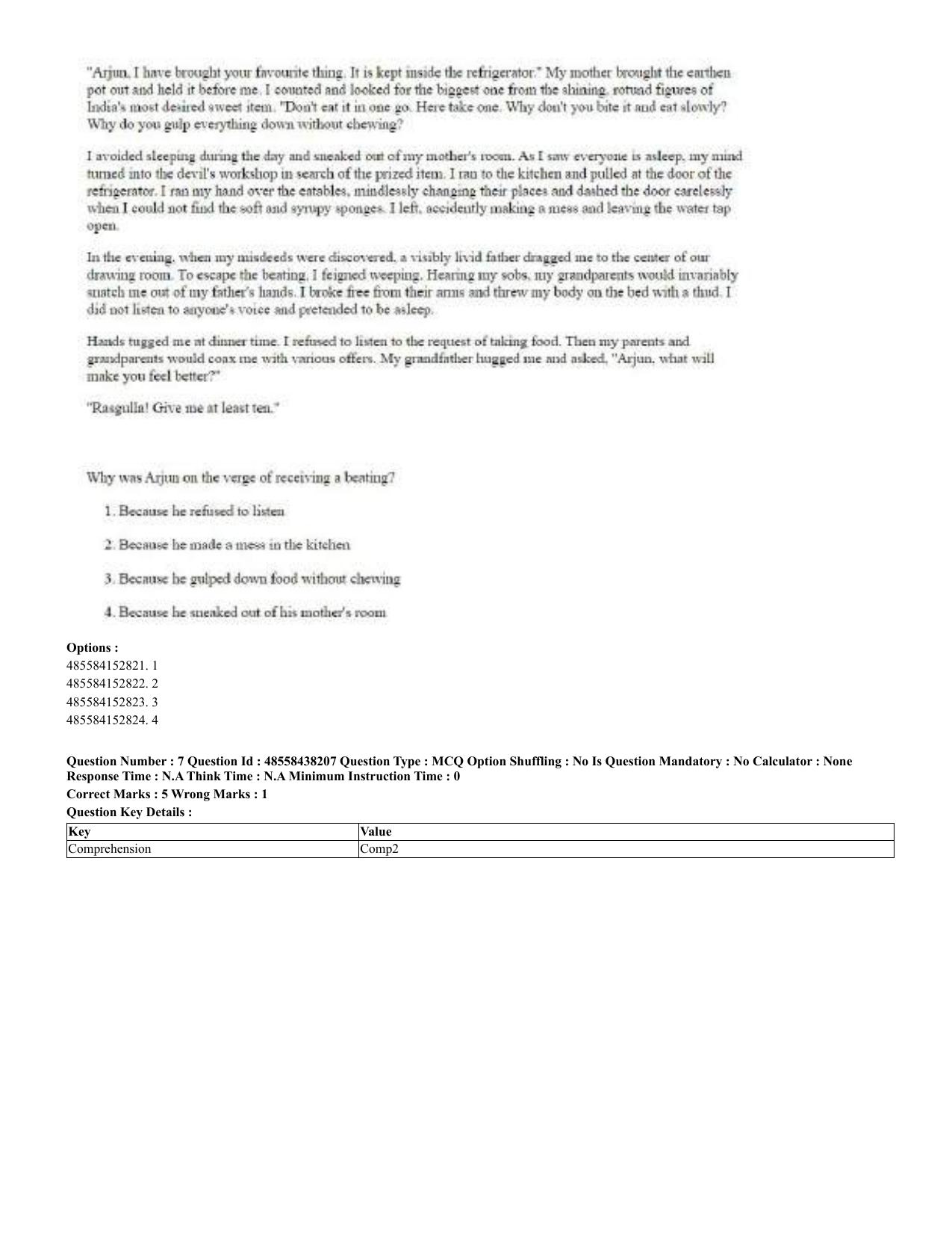 CUET 2023 English Hindi Shift 3 Question Papers - 02 Jul 2023 - Page 7