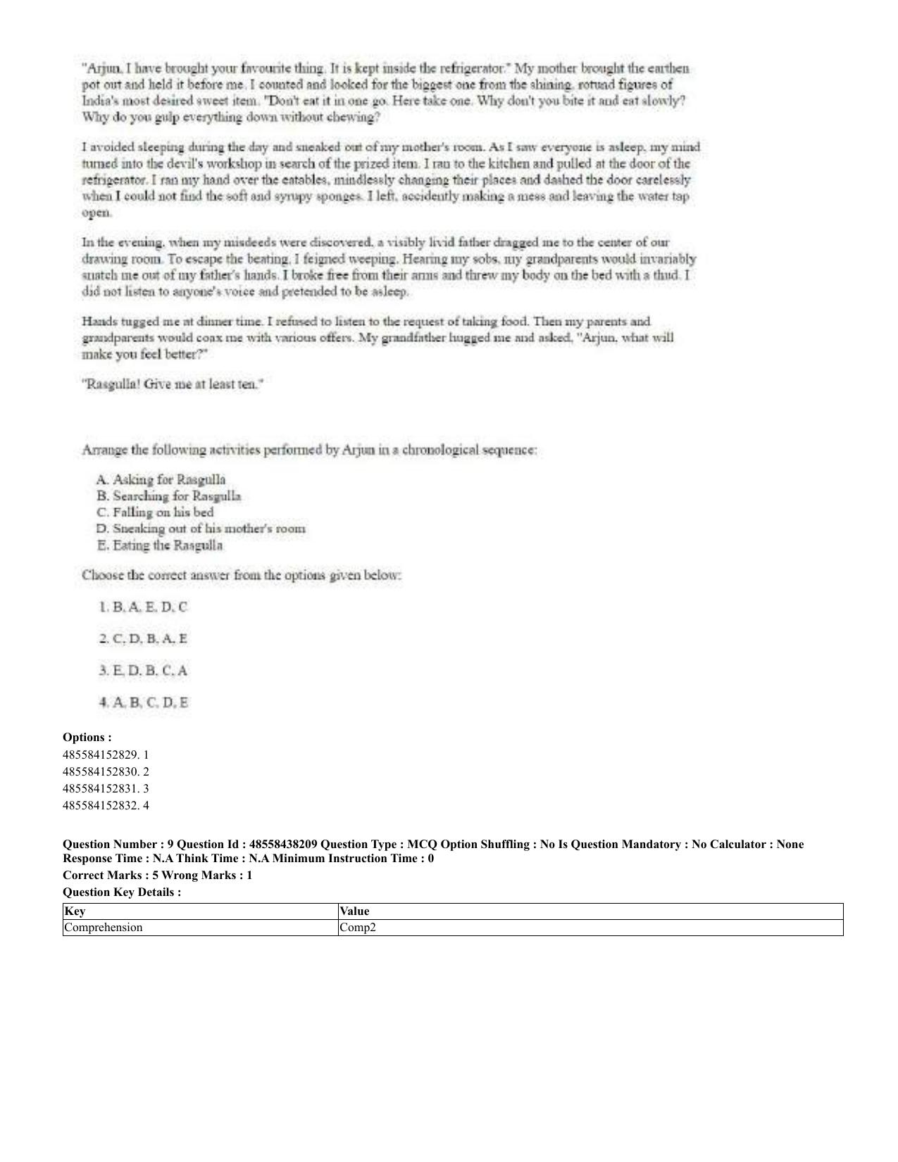 CUET 2023 English Hindi Shift 3 Question Papers - 02 Jul 2023 - Page 9