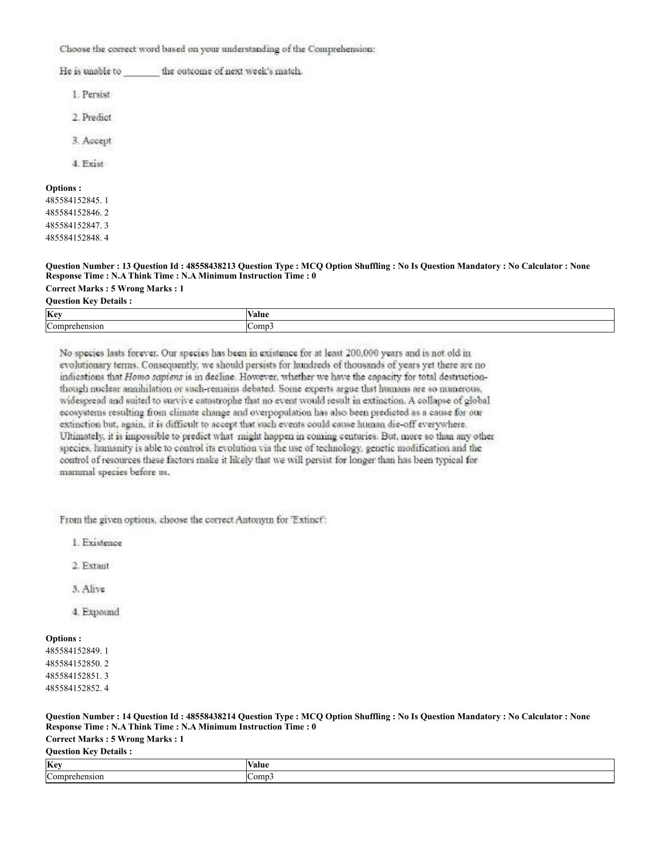 CUET 2023 English Hindi Shift 3 Question Papers - 02 Jul 2023 - Page 13