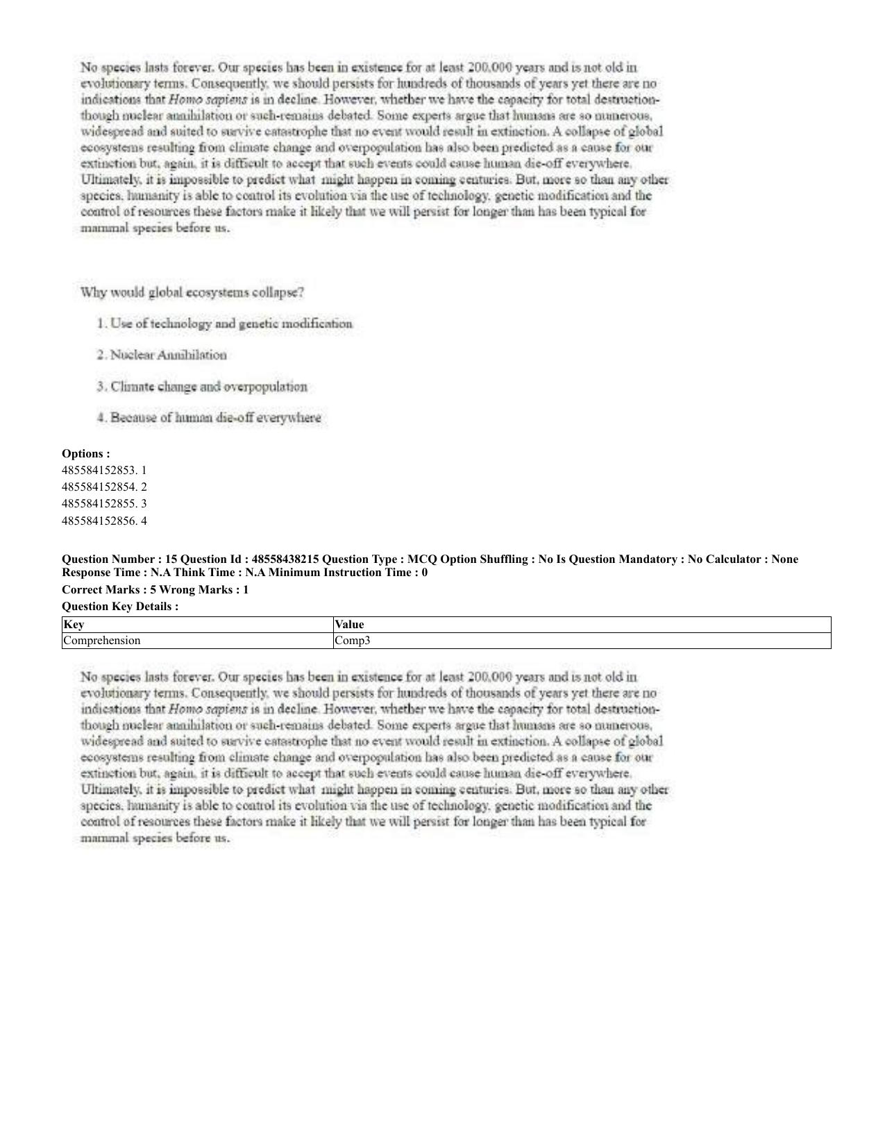 CUET 2023 English Hindi Shift 3 Question Papers - 02 Jul 2023 - Page 14