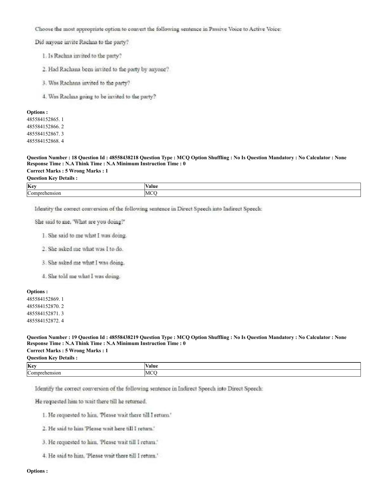 CUET 2023 English Hindi Shift 3 Question Papers - 02 Jul 2023 - Page 16