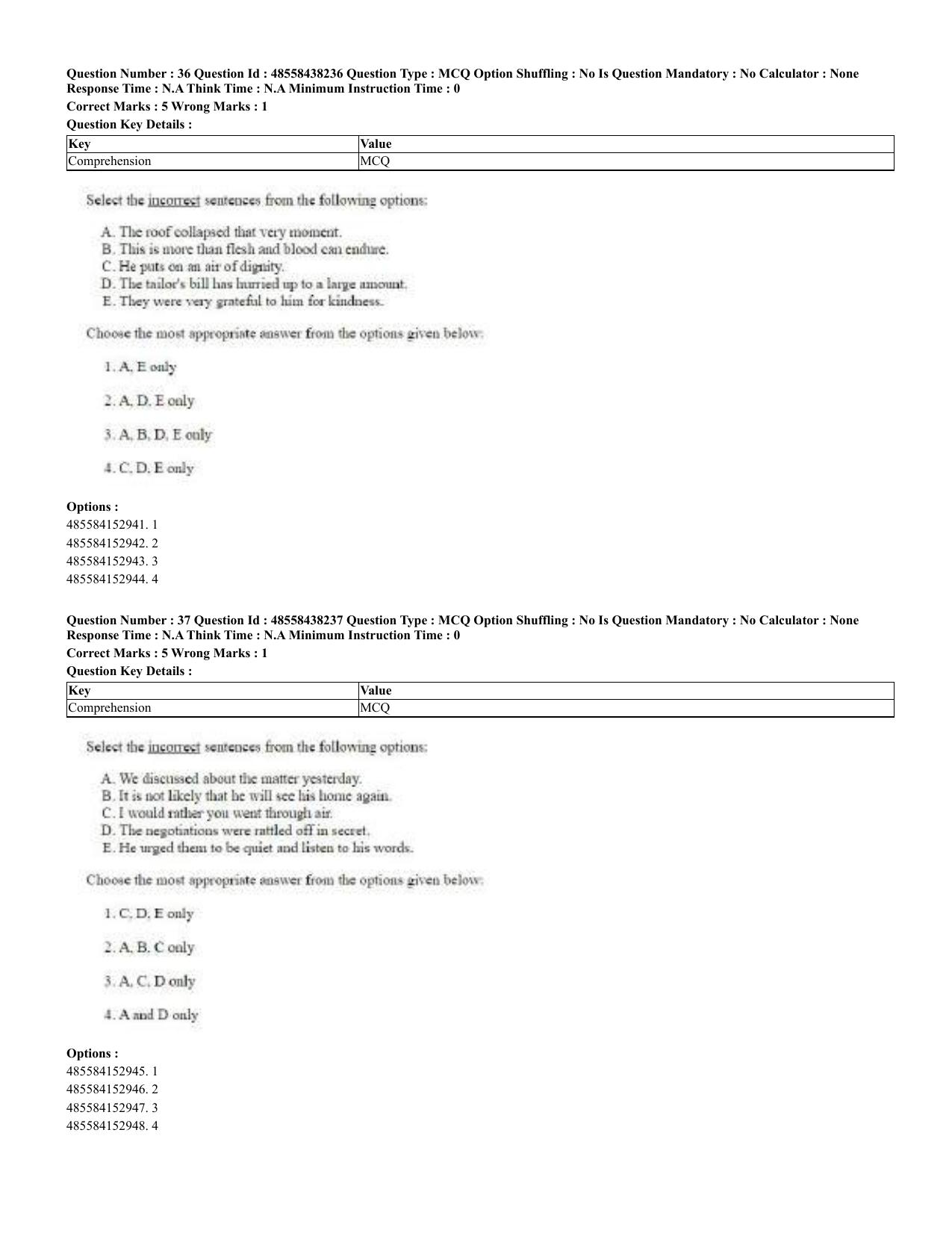 CUET 2023 English Hindi Shift 3 Question Papers - 02 Jul 2023 - Page 24