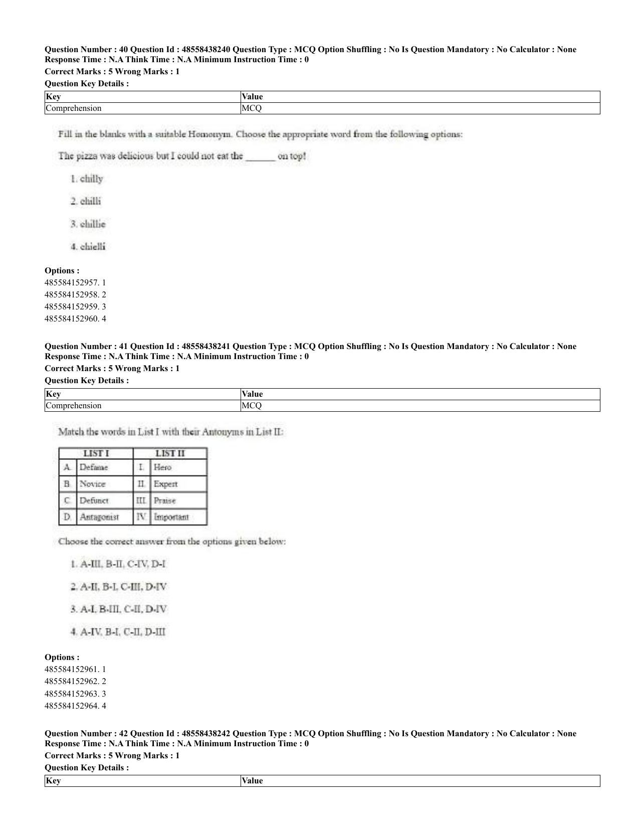 CUET 2023 English Hindi Shift 3 Question Papers - 02 Jul 2023 - Page 26