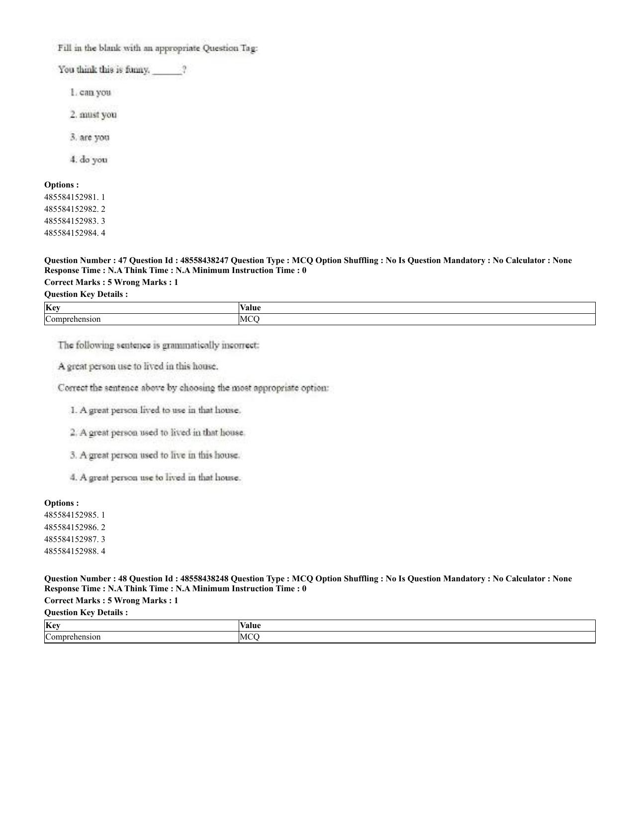 CUET 2023 English Hindi Shift 3 Question Papers - 02 Jul 2023 - Page 29