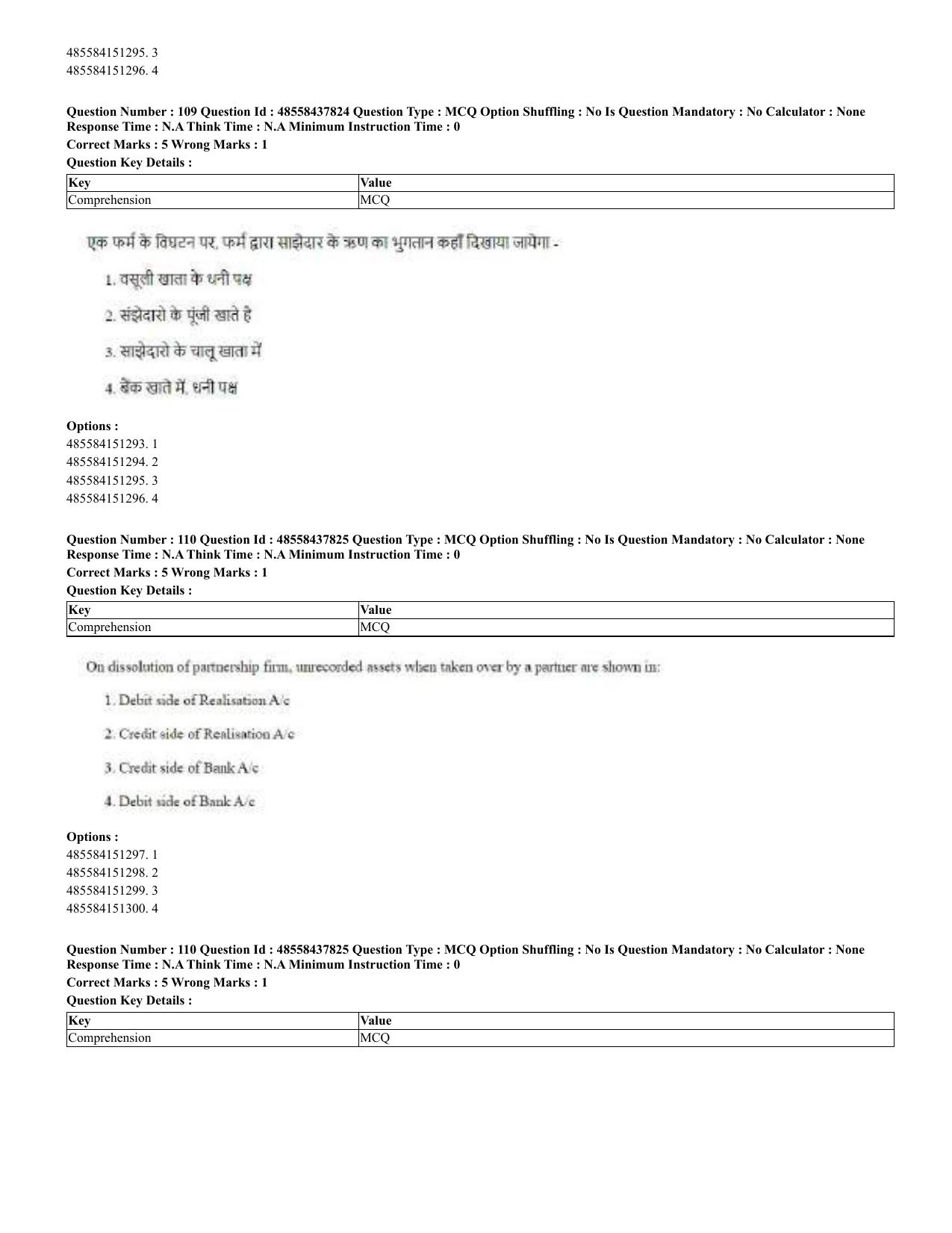 CUET 2023 English Hindi Shift 3 Question Papers - 02 Jul 2023 - Page 66