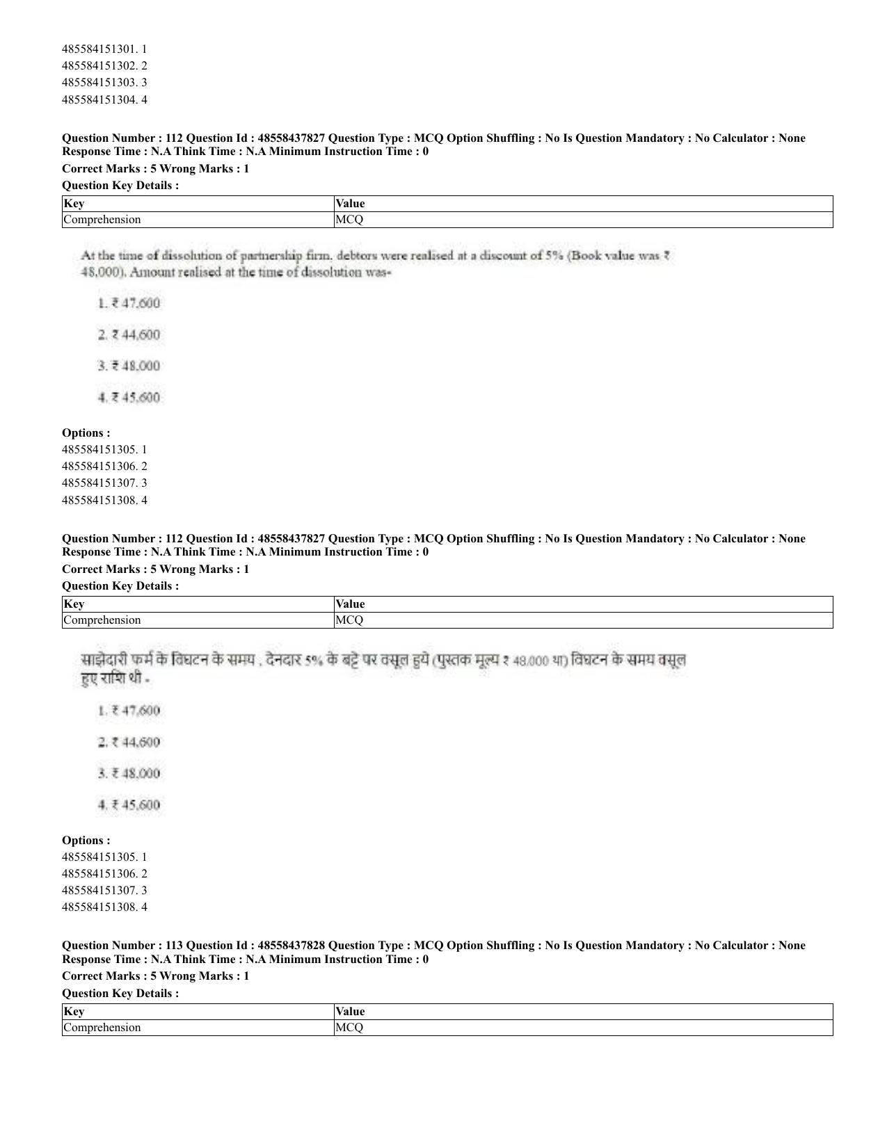CUET 2023 English Hindi Shift 3 Question Papers - 02 Jul 2023 - Page 68