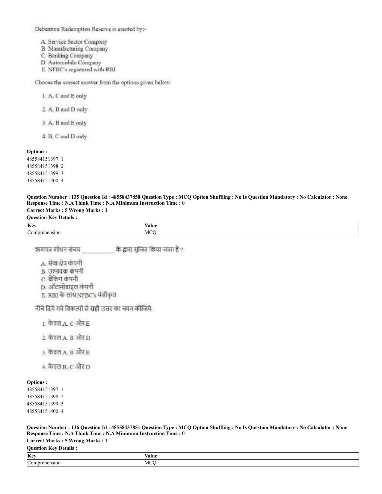 CUET 2023 English Hindi Shift 3 Question Papers - 02 Jul 2023 - Page 90