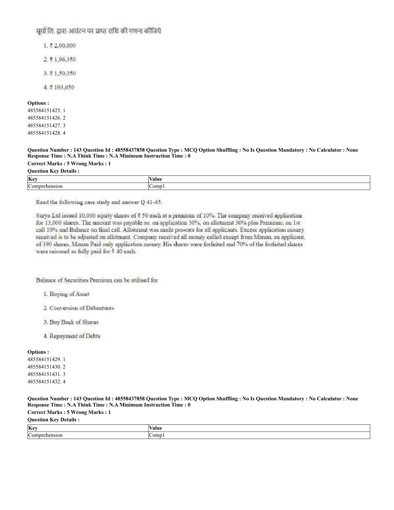 CUET 2023 English Hindi Shift 3 Question Papers - 02 Jul 2023 - Page 98