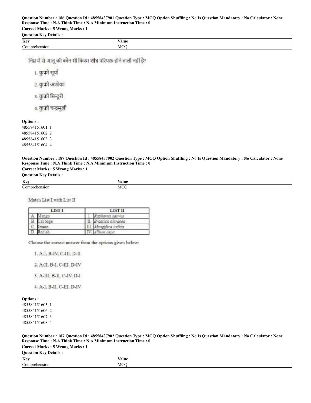 CUET 2023 English Hindi Shift 3 Question Papers - 02 Jul 2023 - Page 143