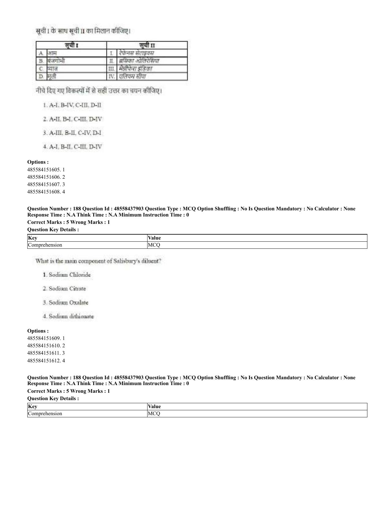 CUET 2023 English Hindi Shift 3 Question Papers - 02 Jul 2023 - Page 144