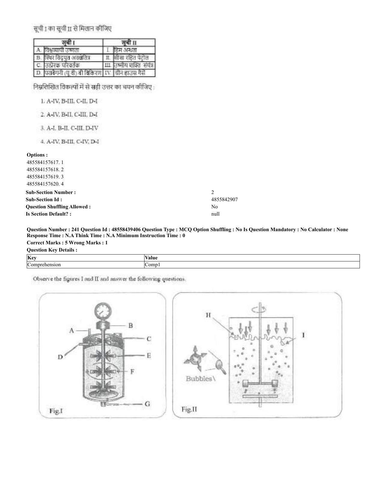 CUET 2023 English Hindi Shift 3 Question Papers - 02 Jul 2023 - Page 196