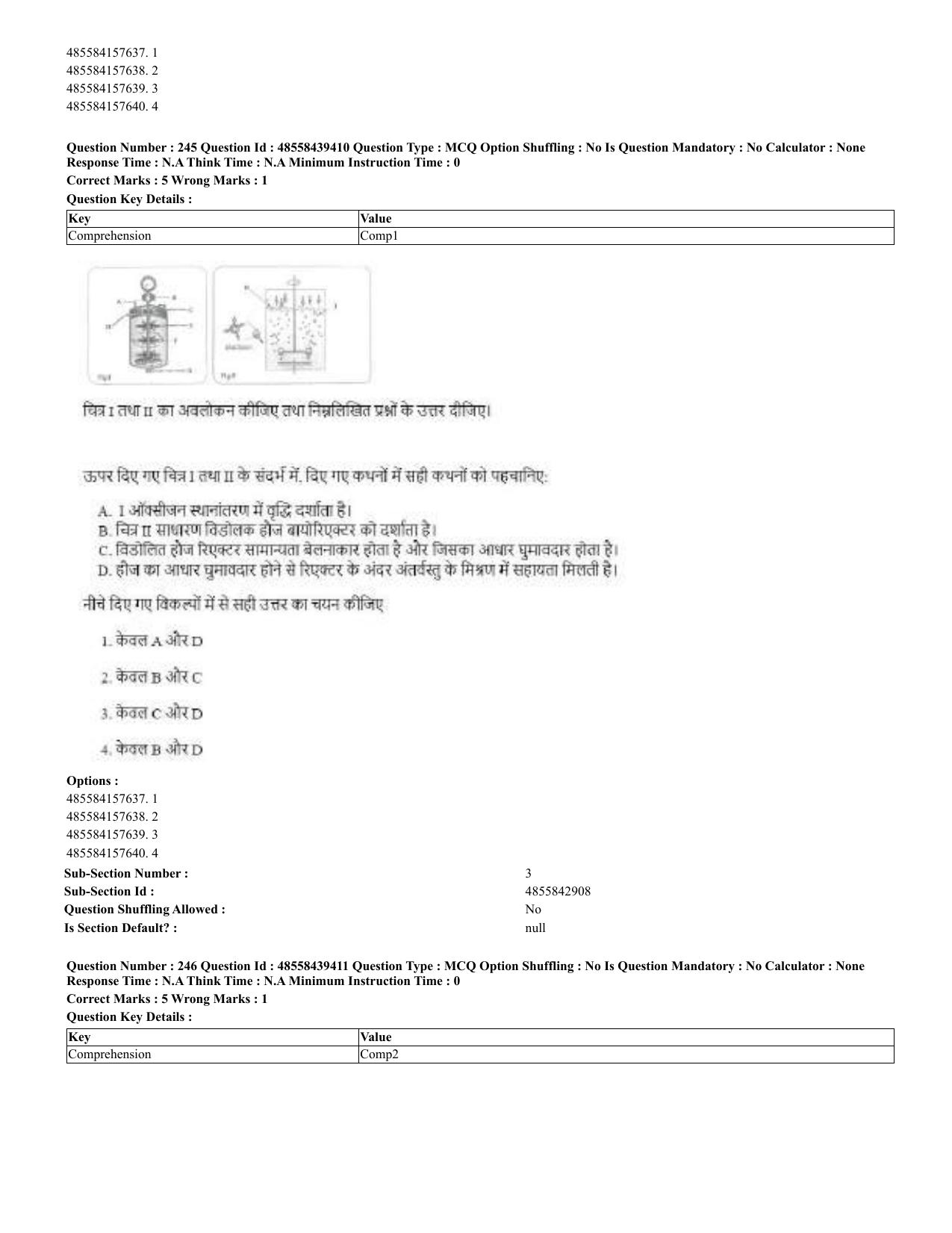 CUET 2023 English Hindi Shift 3 Question Papers - 02 Jul 2023 - Page 203