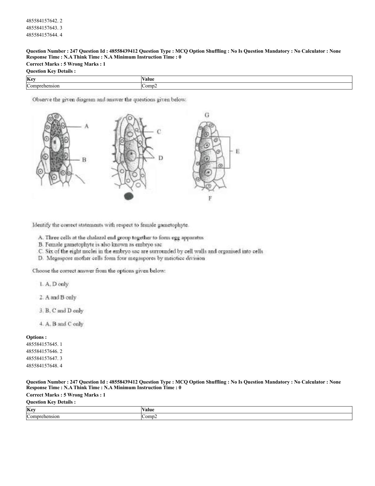 CUET 2023 English Hindi Shift 3 Question Papers - 02 Jul 2023 - Page 205
