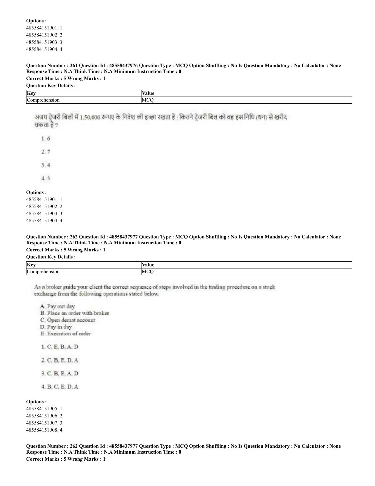 CUET 2023 English Hindi Shift 3 Question Papers - 02 Jul 2023 - Page 220