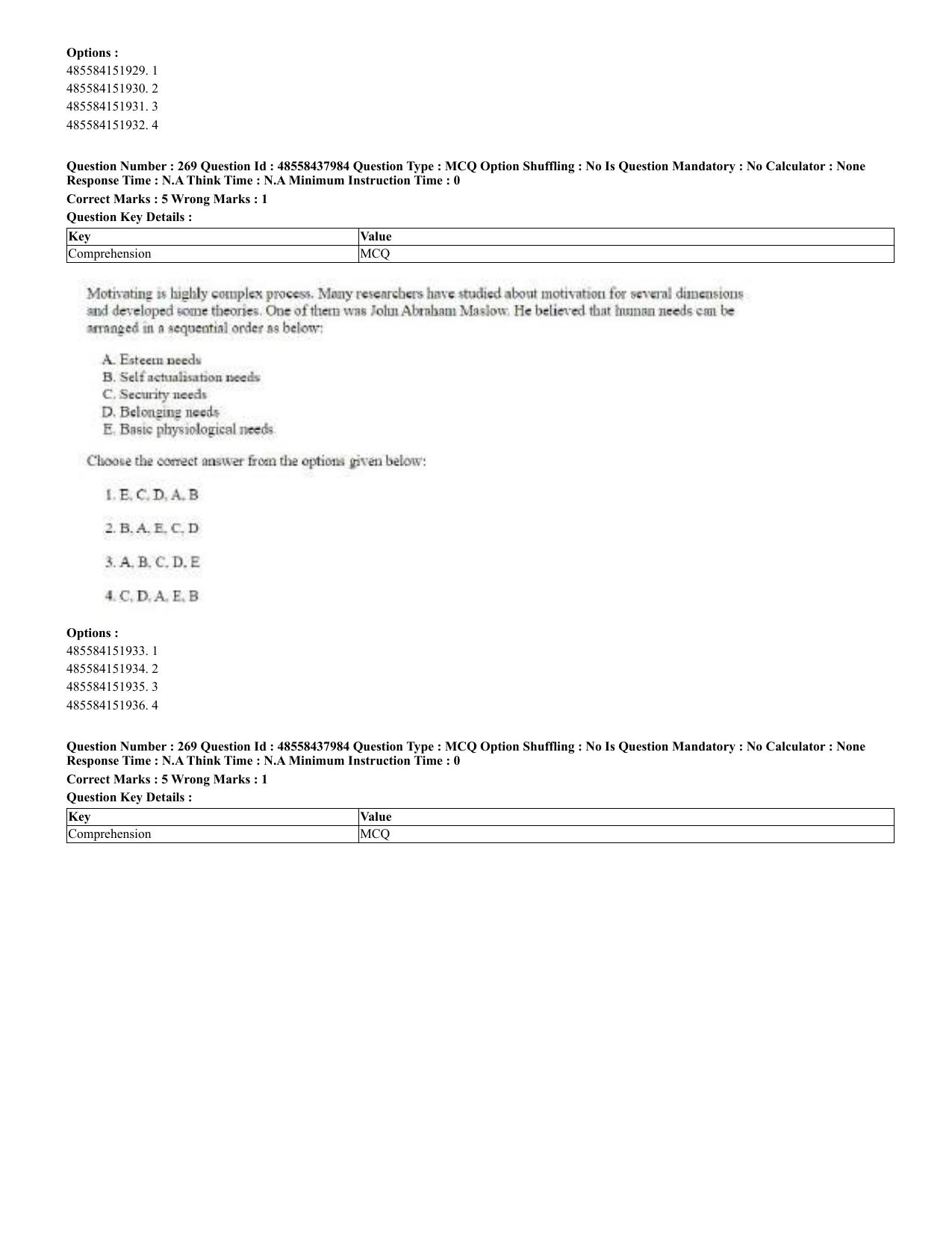 CUET 2023 English Hindi Shift 3 Question Papers - 02 Jul 2023 - Page 227