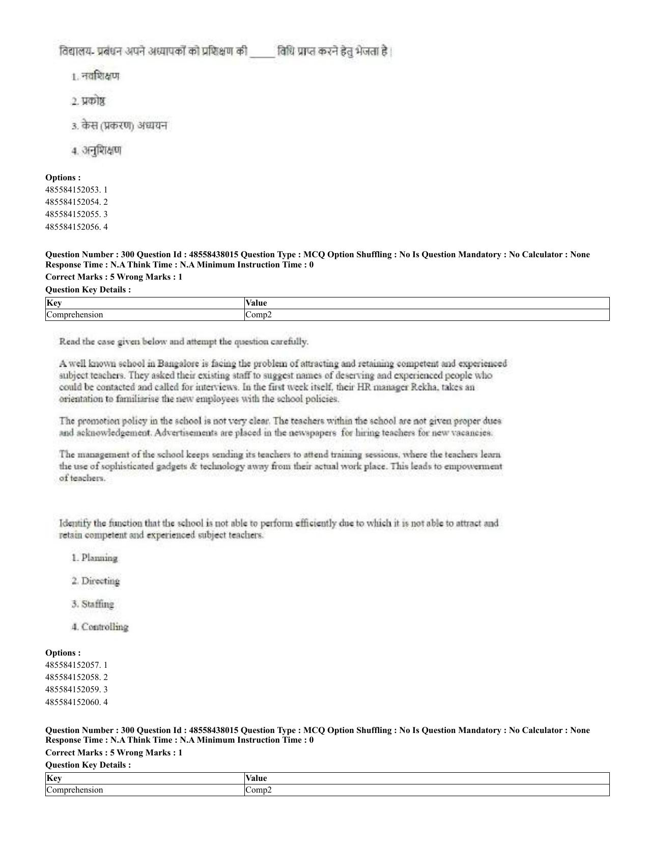 CUET 2023 English Hindi Shift 3 Question Papers - 02 Jul 2023 - Page 261