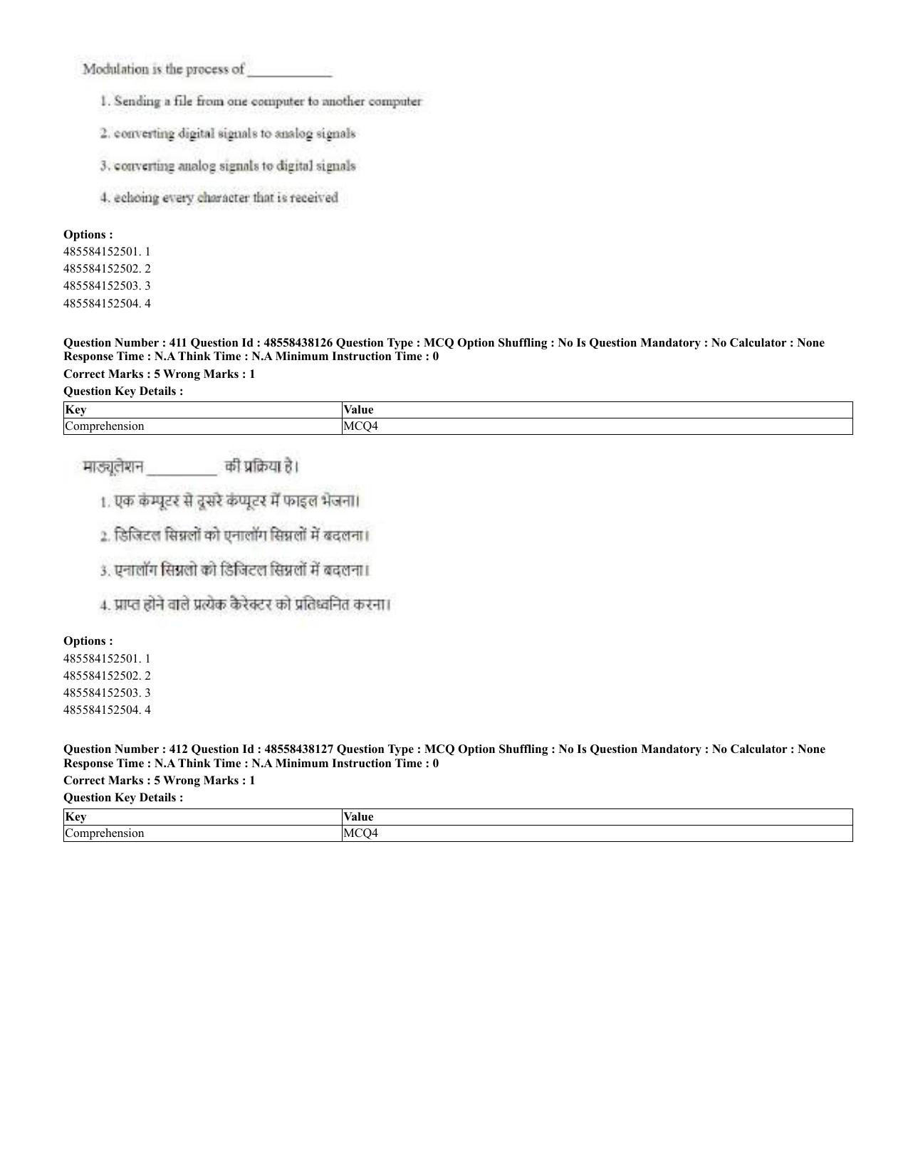CUET 2023 English Hindi Shift 3 Question Papers - 02 Jul 2023 - Page 372