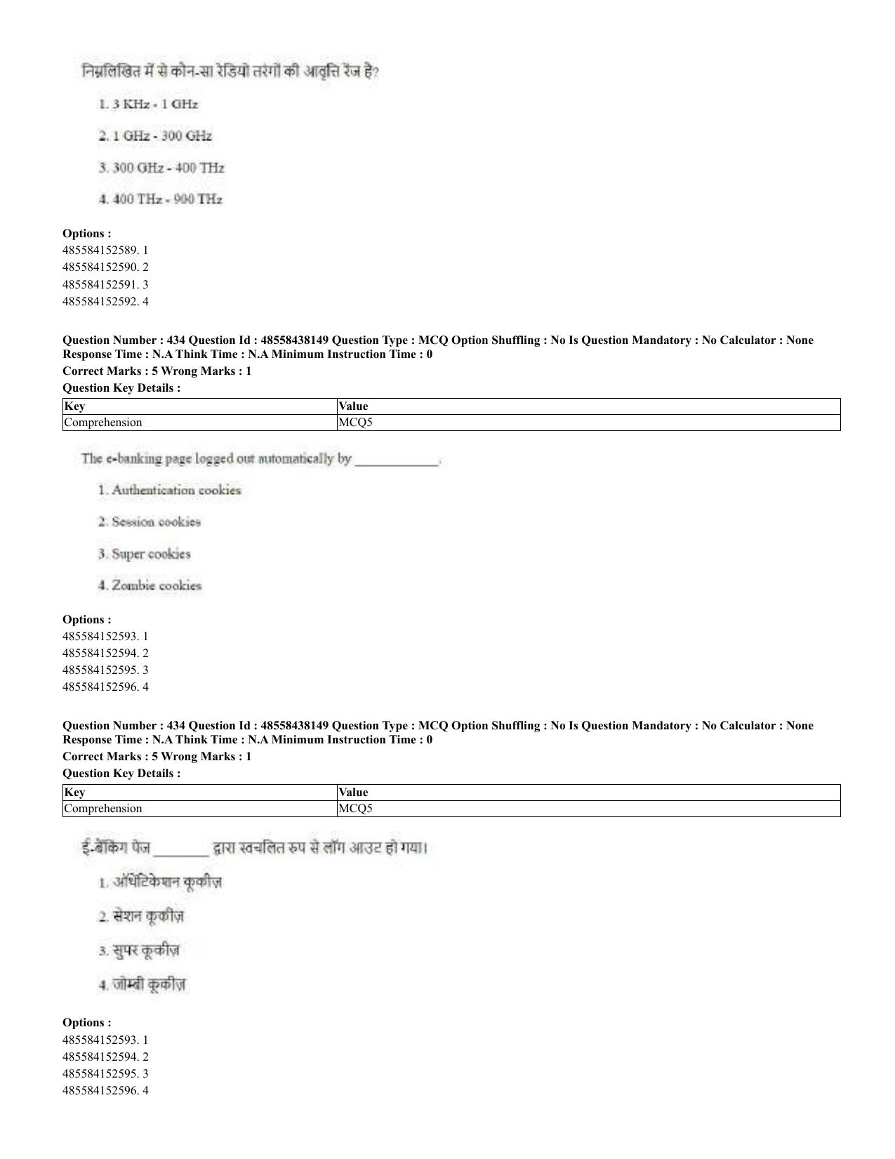 CUET 2023 English Hindi Shift 3 Question Papers - 02 Jul 2023 - Page 397