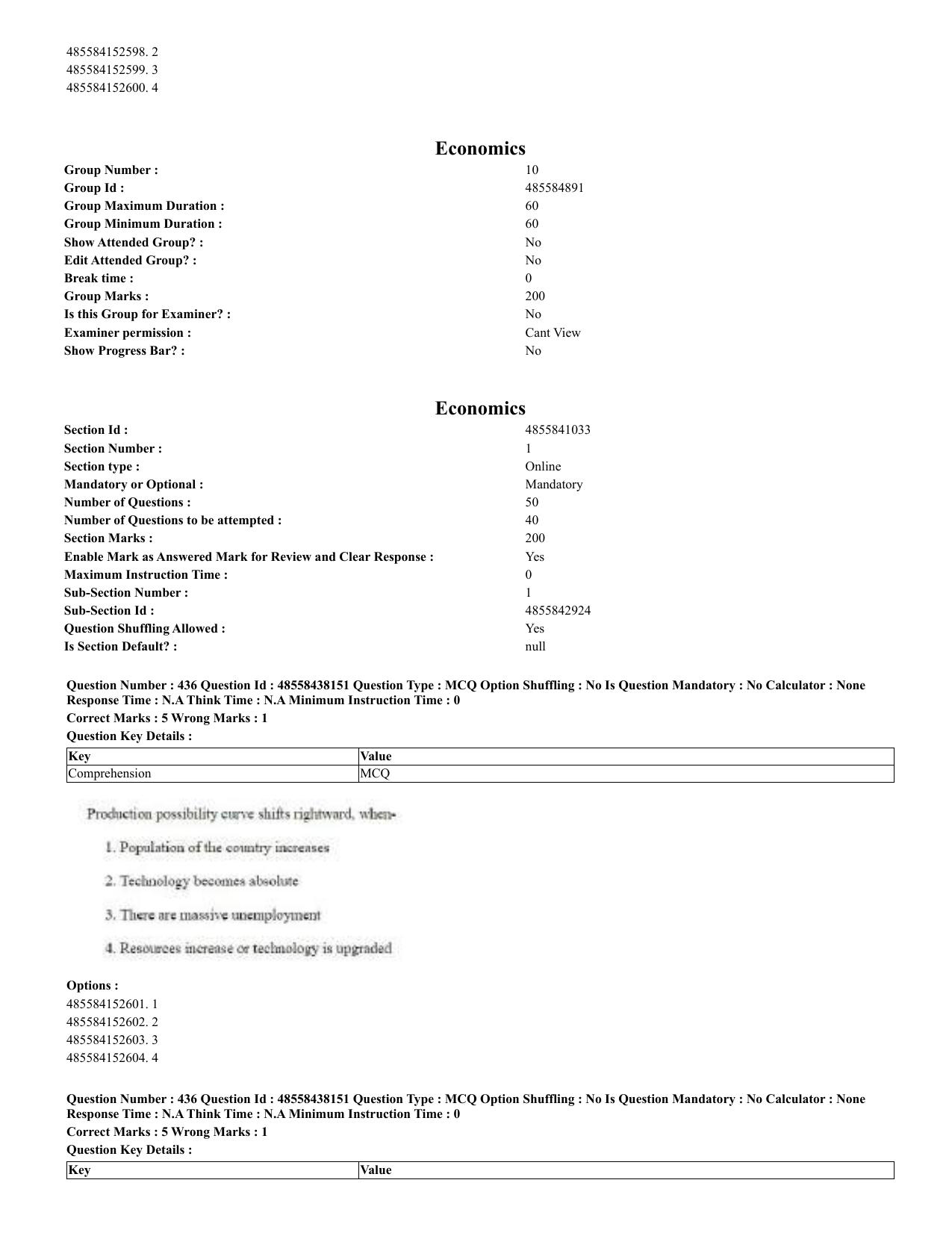 CUET 2023 English Hindi Shift 3 Question Papers - 02 Jul 2023 - Page 399