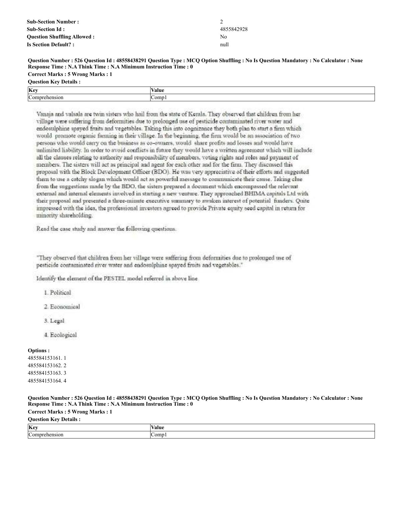 CUET 2023 English Hindi Shift 3 Question Papers - 02 Jul 2023 - Page 486