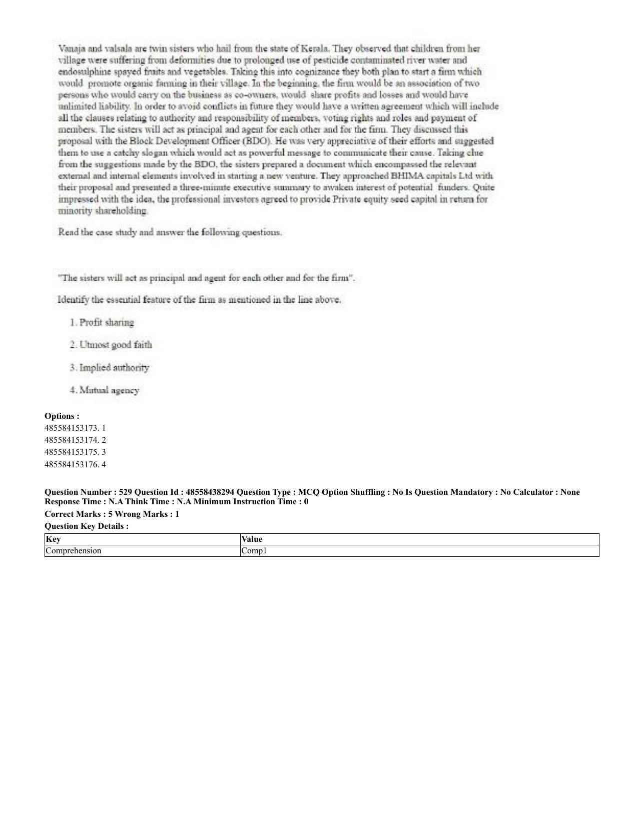 CUET 2023 English Hindi Shift 3 Question Papers - 02 Jul 2023 - Page 492