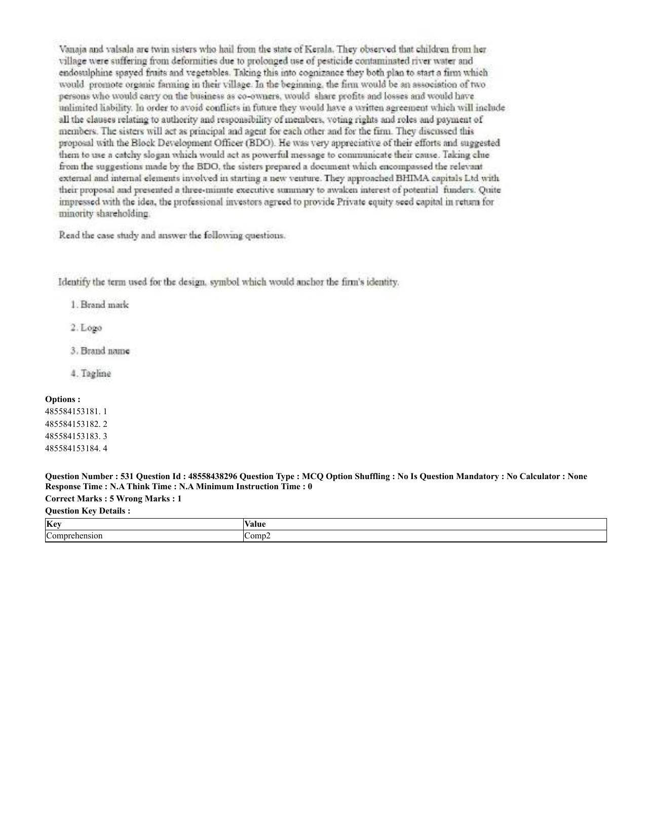 CUET 2023 English Hindi Shift 3 Question Papers - 02 Jul 2023 - Page 496