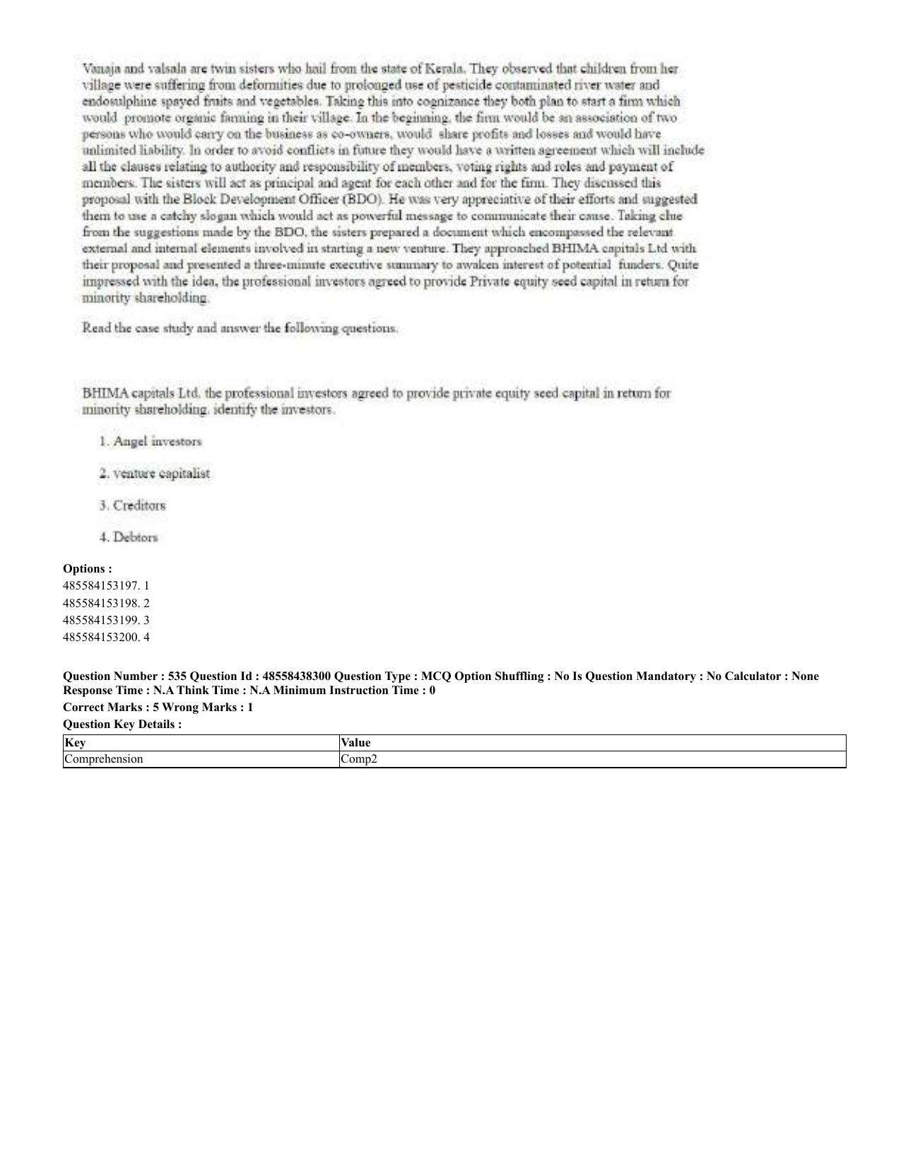 CUET 2023 English Hindi Shift 3 Question Papers - 02 Jul 2023 - Page 504