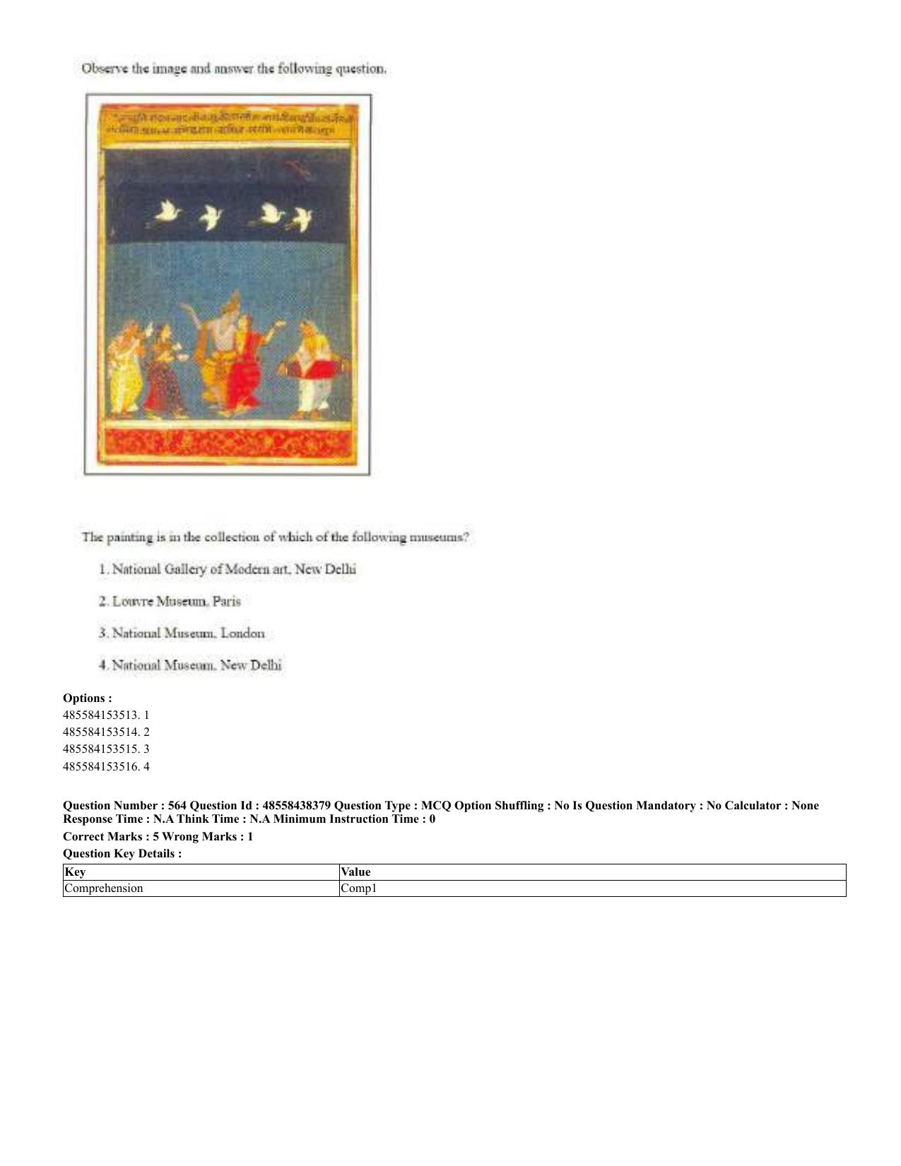 CUET 2023 English Hindi Shift 3 Question Papers - 02 Jul 2023 - Page 532