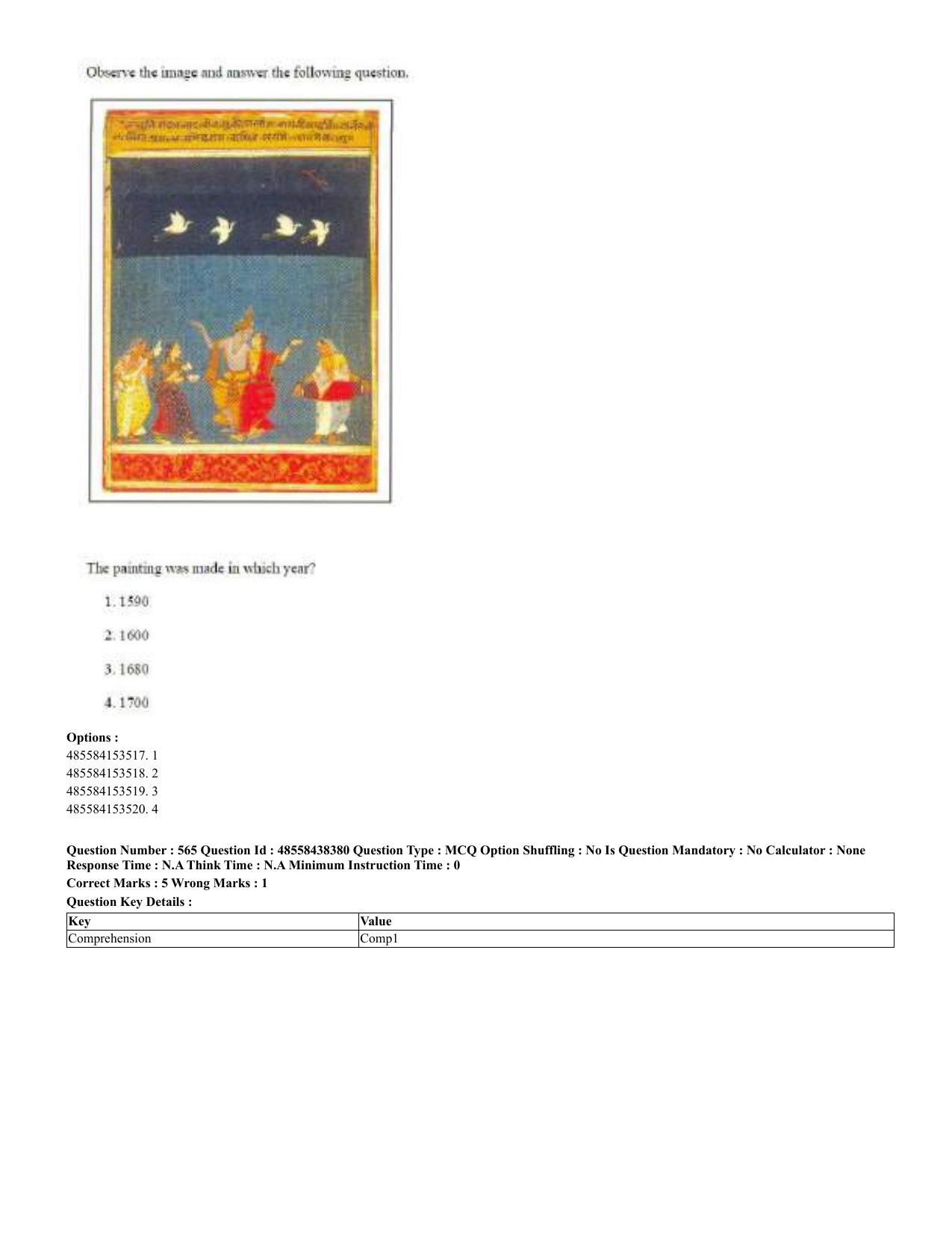 CUET 2023 English Hindi Shift 3 Question Papers - 02 Jul 2023 - Page 534