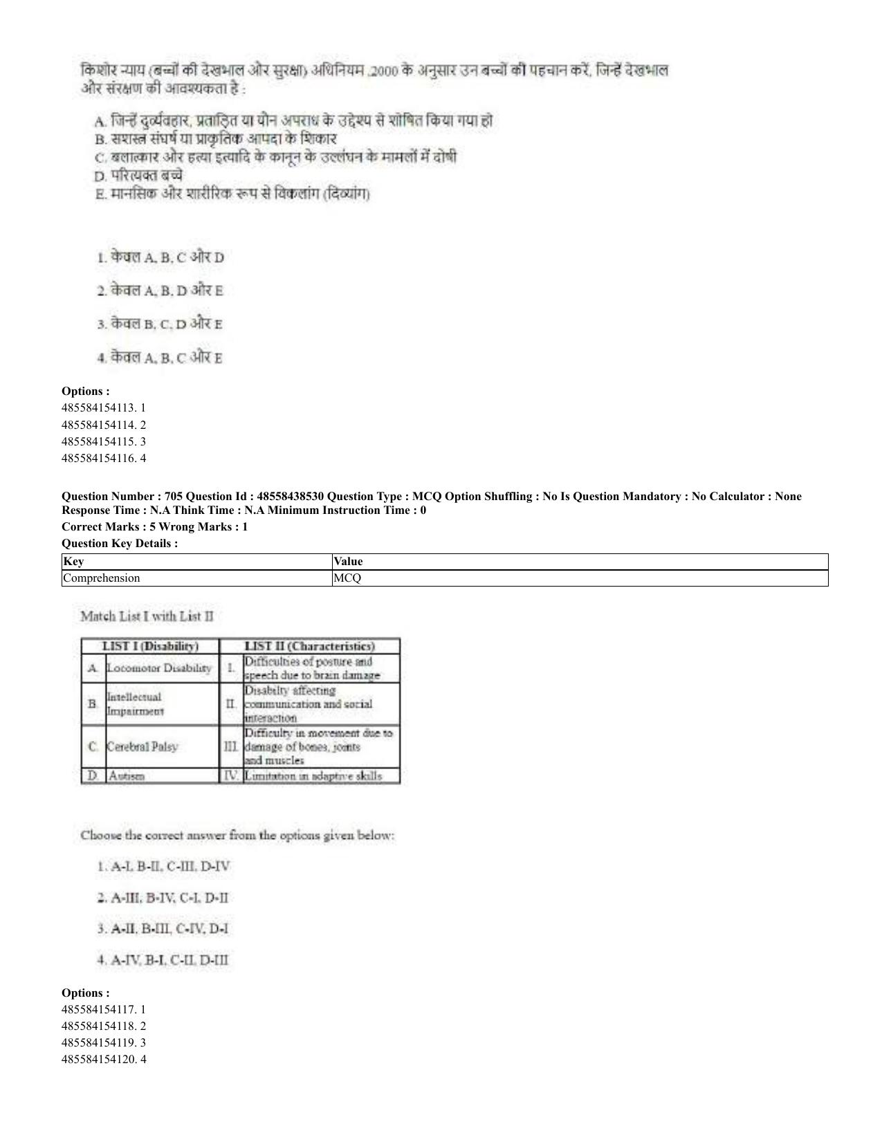 CUET 2023 English Hindi Shift 3 Question Papers - 02 Jul 2023 - Page 672