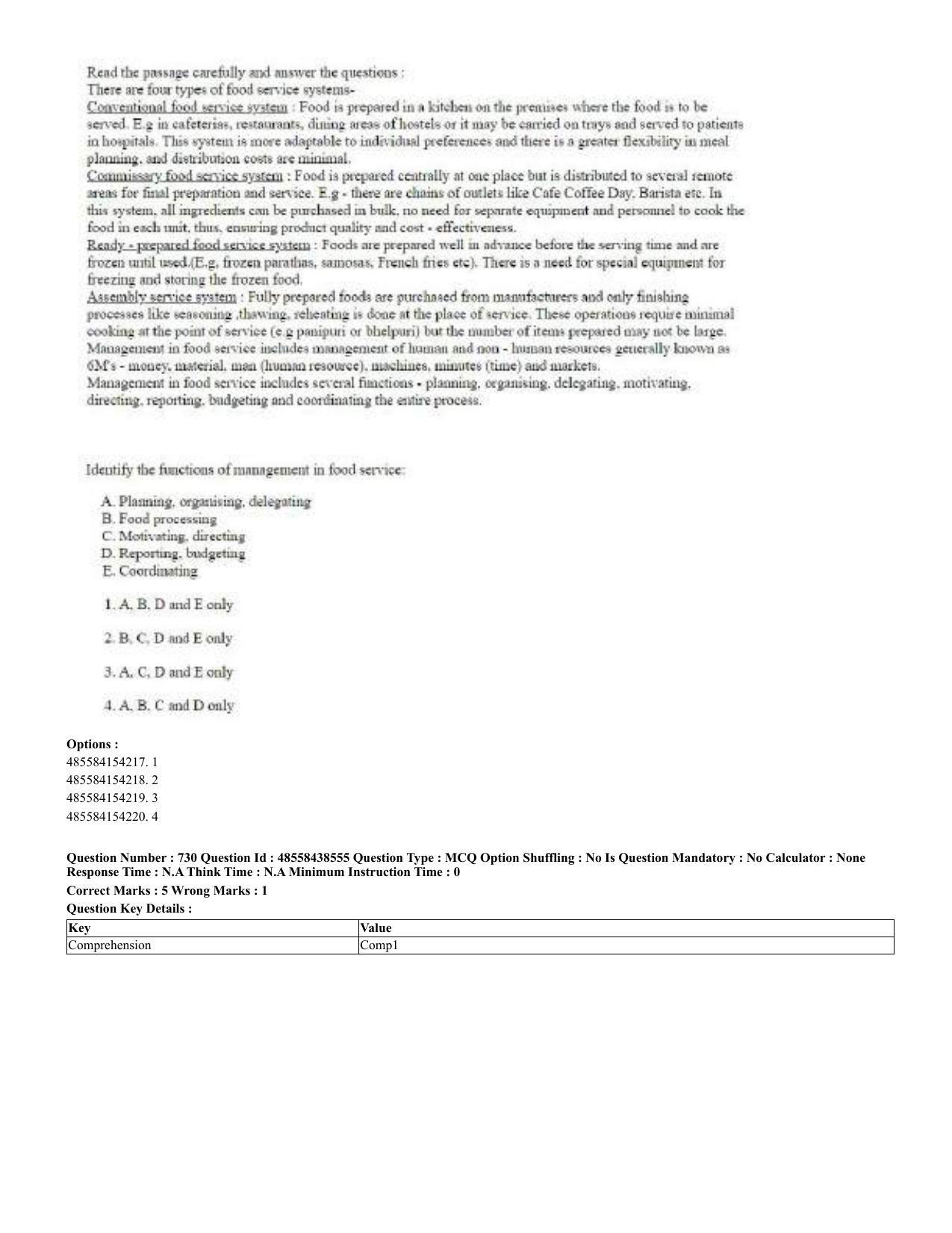 CUET 2023 English Hindi Shift 3 Question Papers - 02 Jul 2023 - Page 699