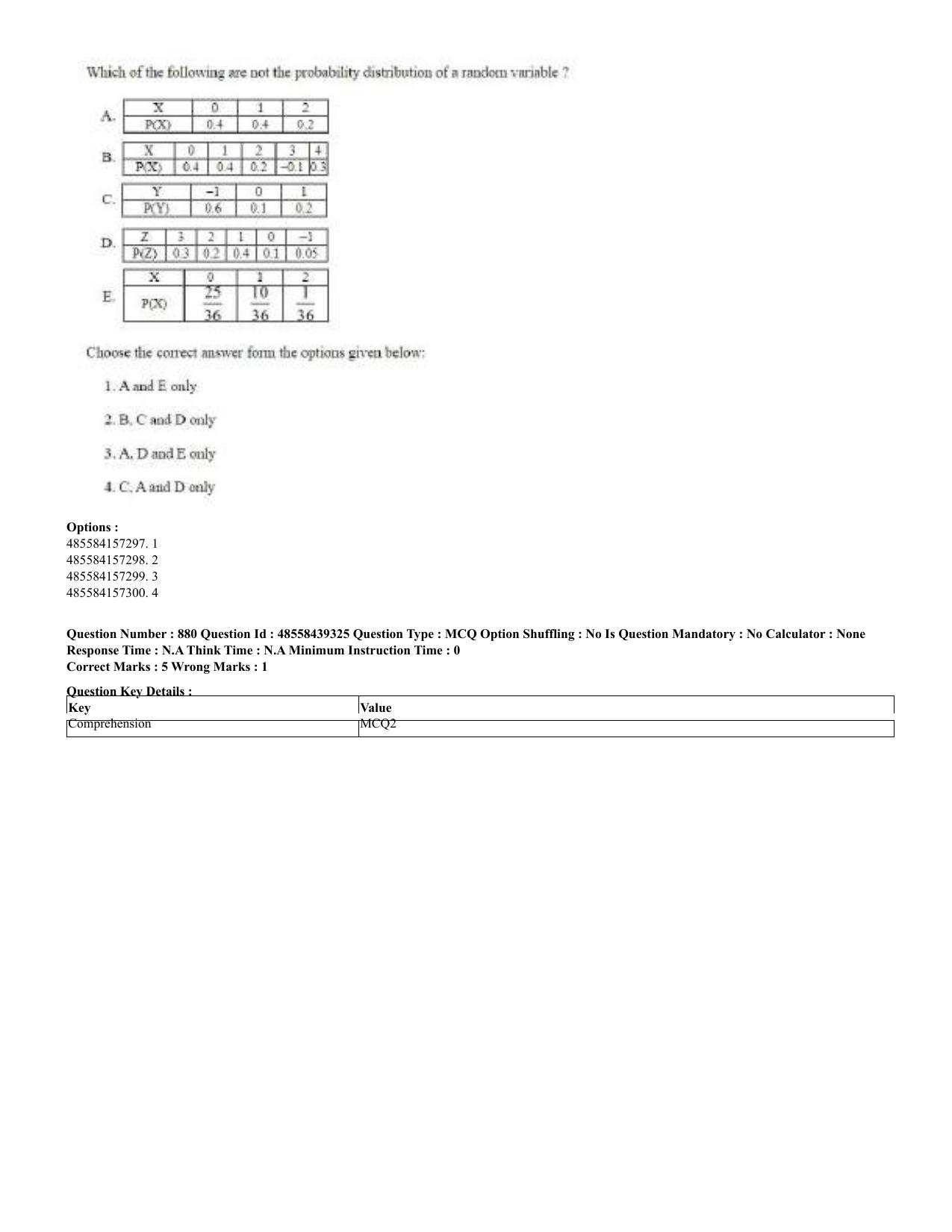 CUET 2023 English Hindi Shift 3 Question Papers - 02 Jul 2023 - Page 846