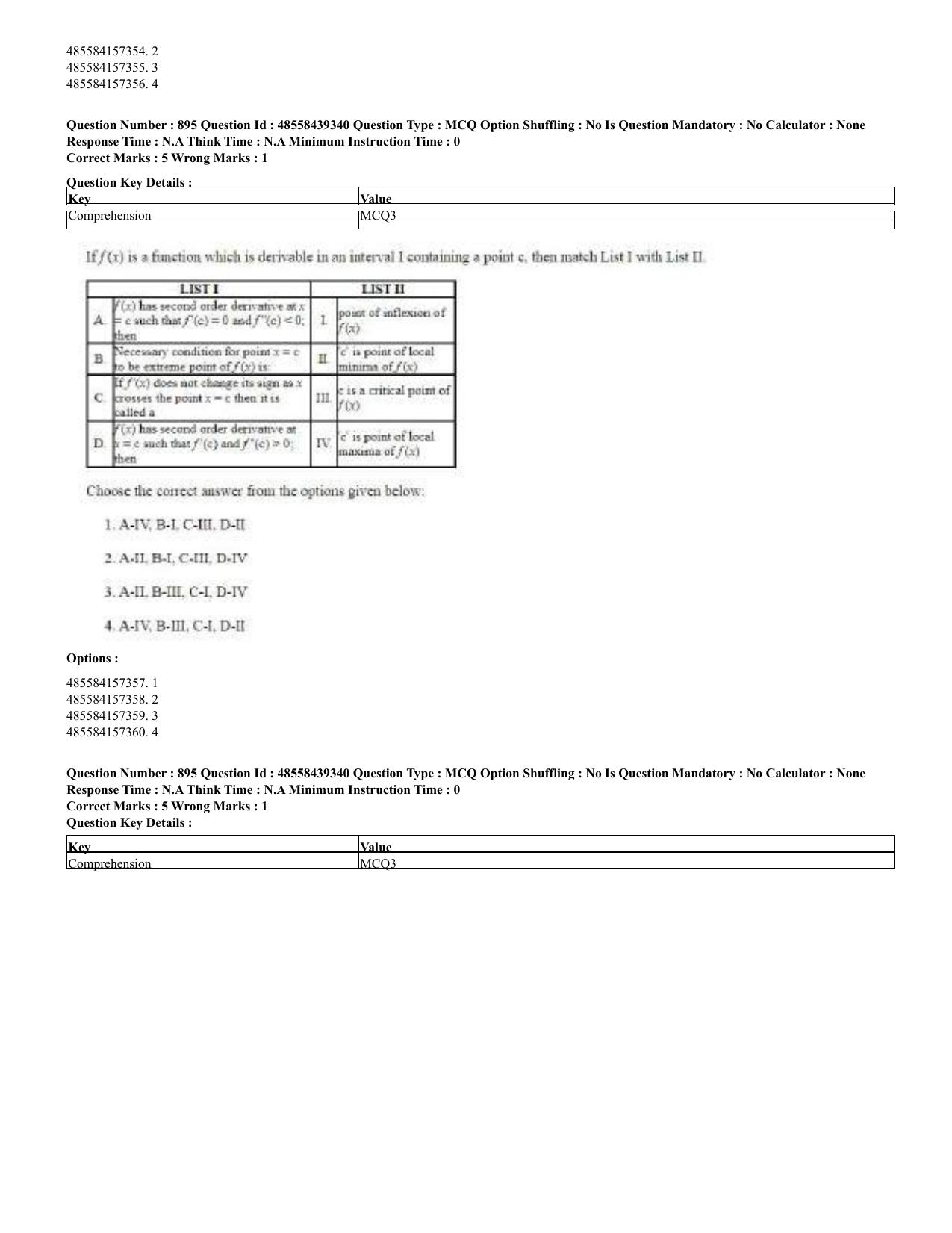 CUET 2023 English Hindi Shift 3 Question Papers - 02 Jul 2023 - Page 859