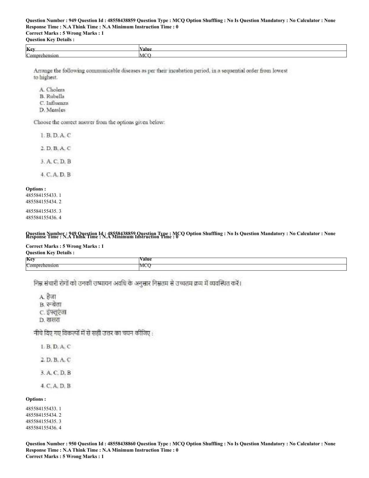 CUET 2023 English Hindi Shift 3 Question Papers - 02 Jul 2023 - Page 909
