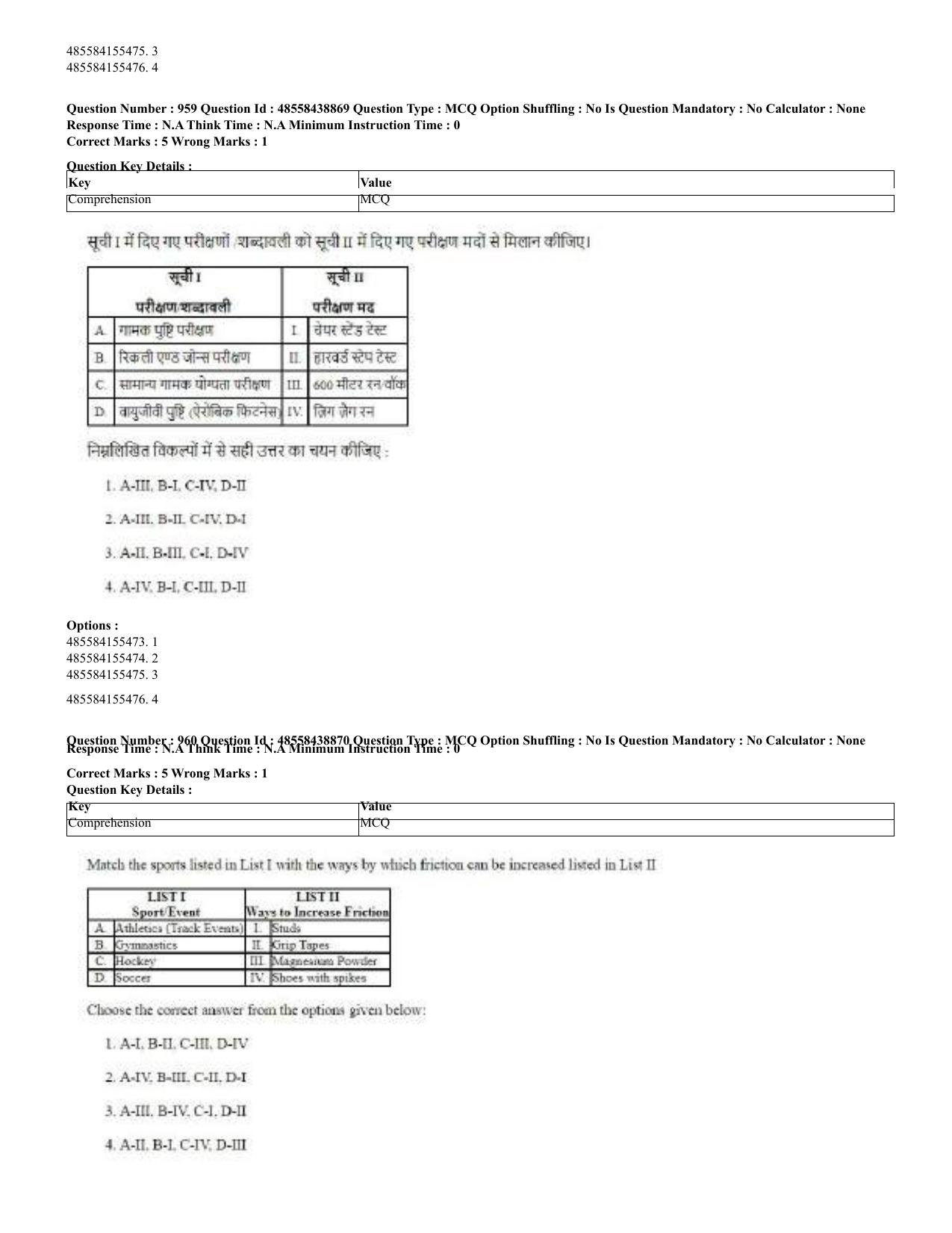 CUET 2023 English Hindi Shift 3 Question Papers - 02 Jul 2023 - Page 920