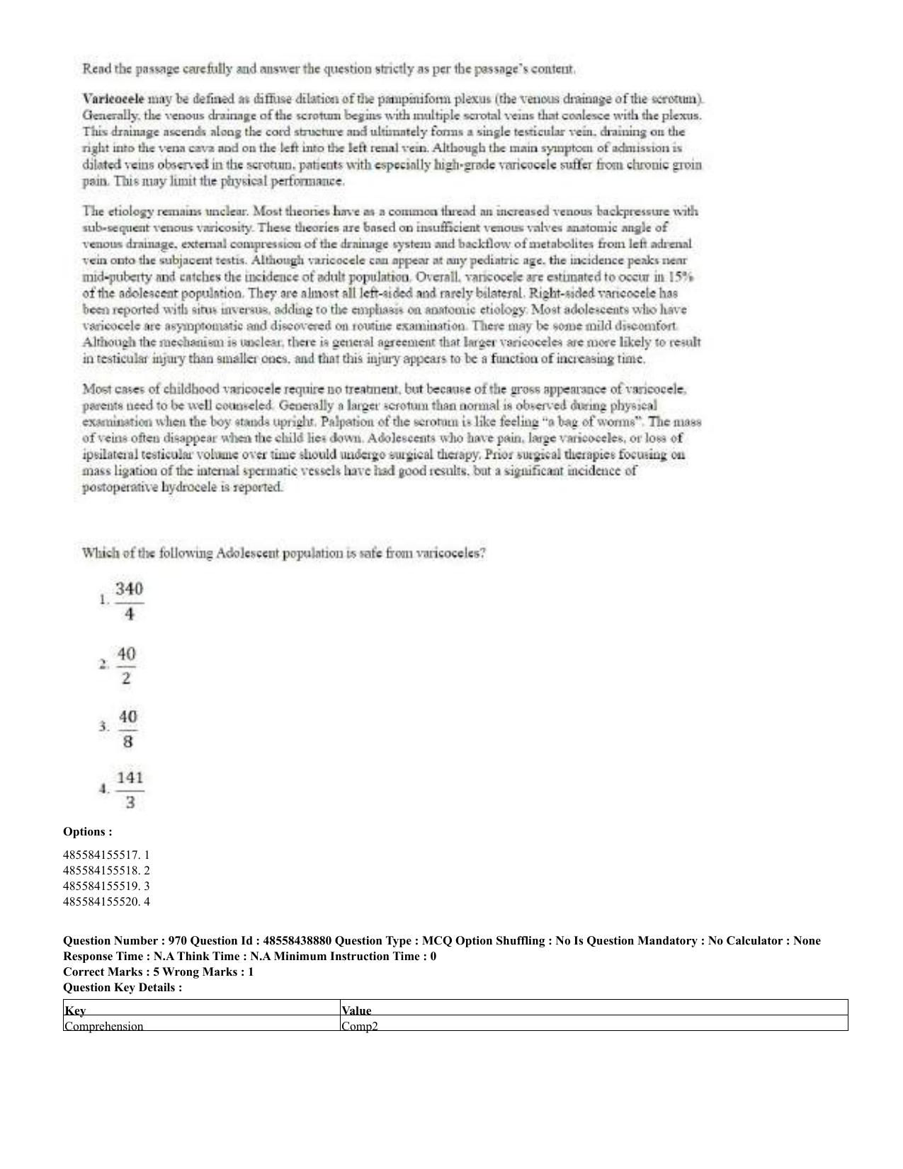 CUET 2023 English Hindi Shift 3 Question Papers - 02 Jul 2023 - Page 940