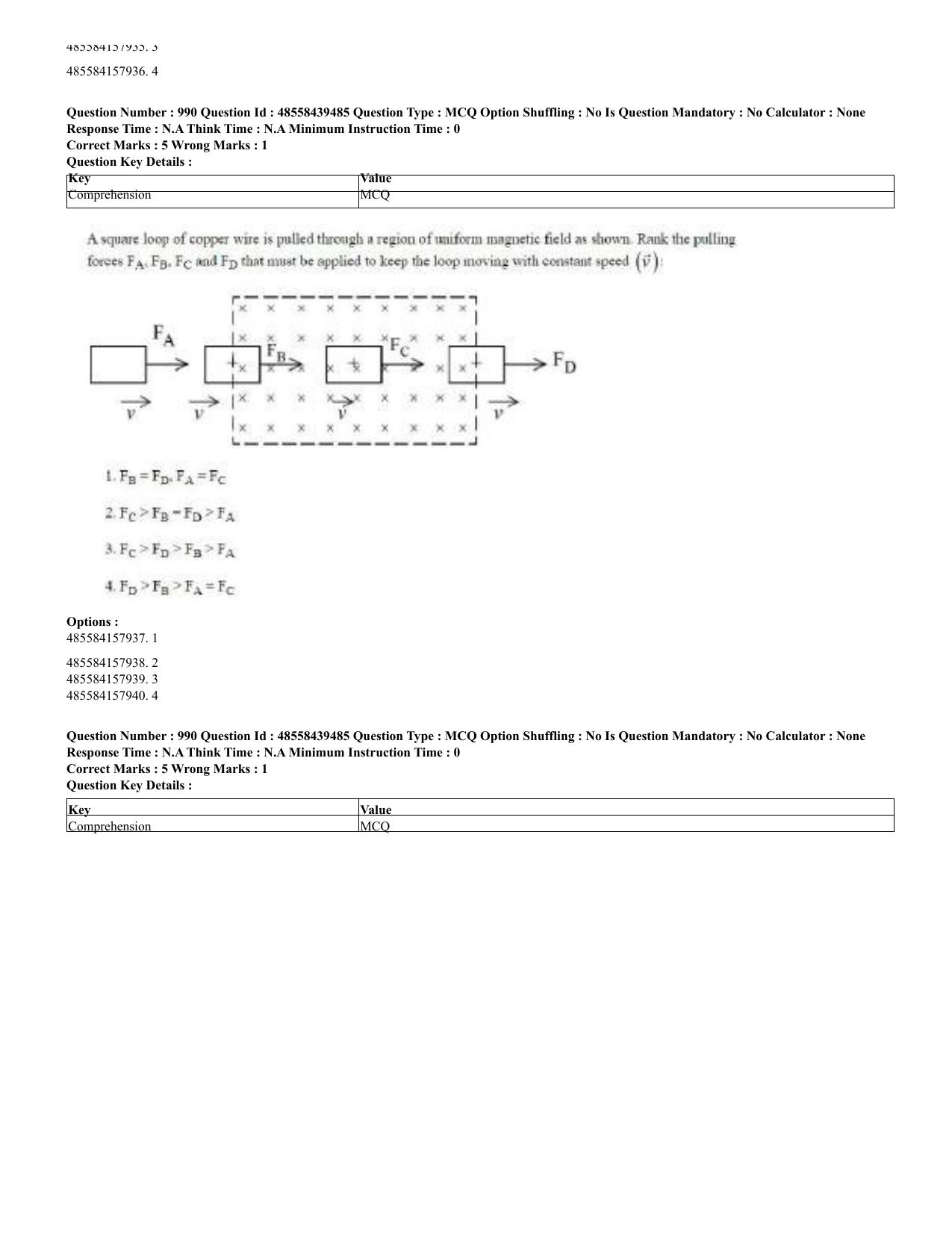 CUET 2023 English Hindi Shift 3 Question Papers - 02 Jul 2023 - Page 961