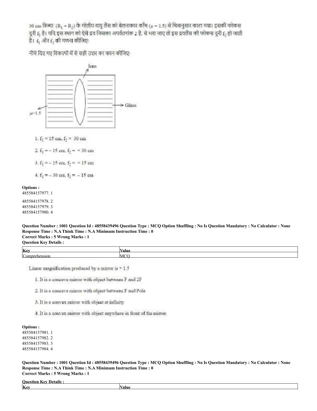 CUET 2023 English Hindi Shift 3 Question Papers - 02 Jul 2023 - Page 972