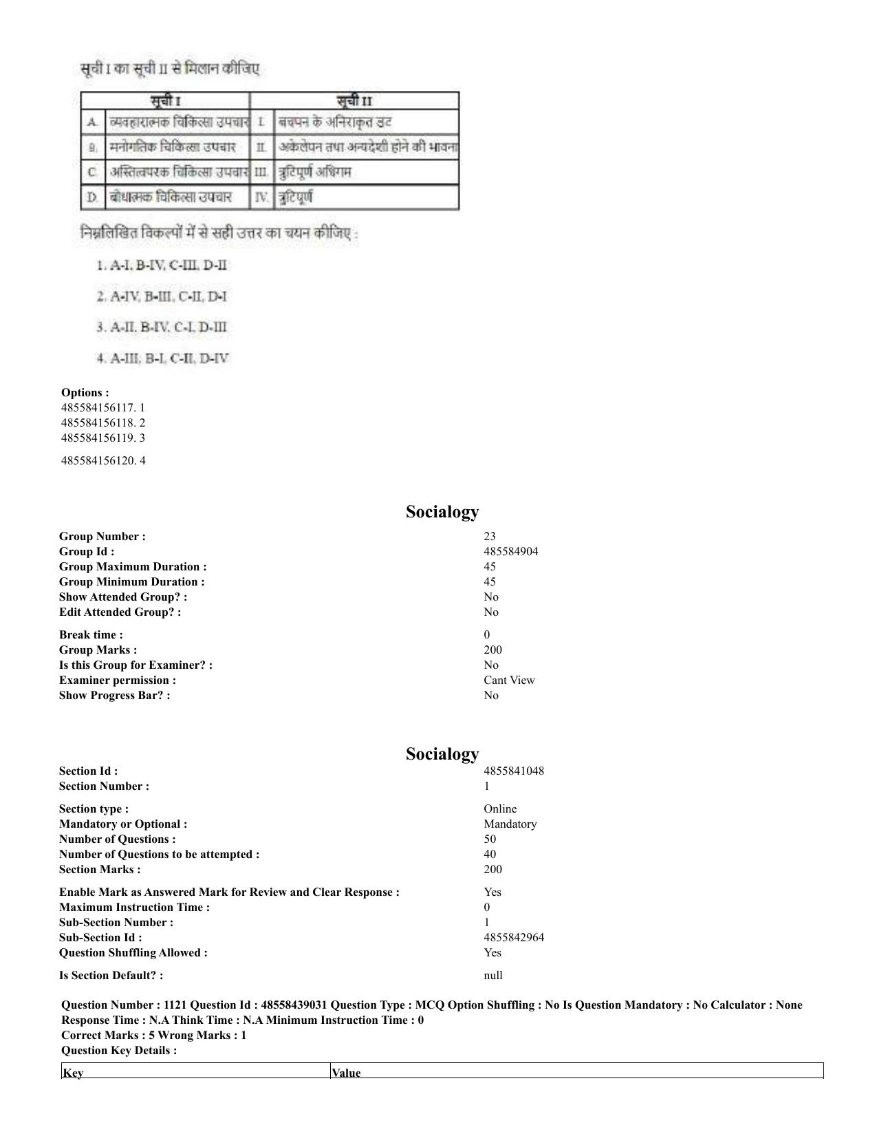 CUET 2023 English Hindi Shift 3 Question Papers - 02 Jul 2023 - Page 1090