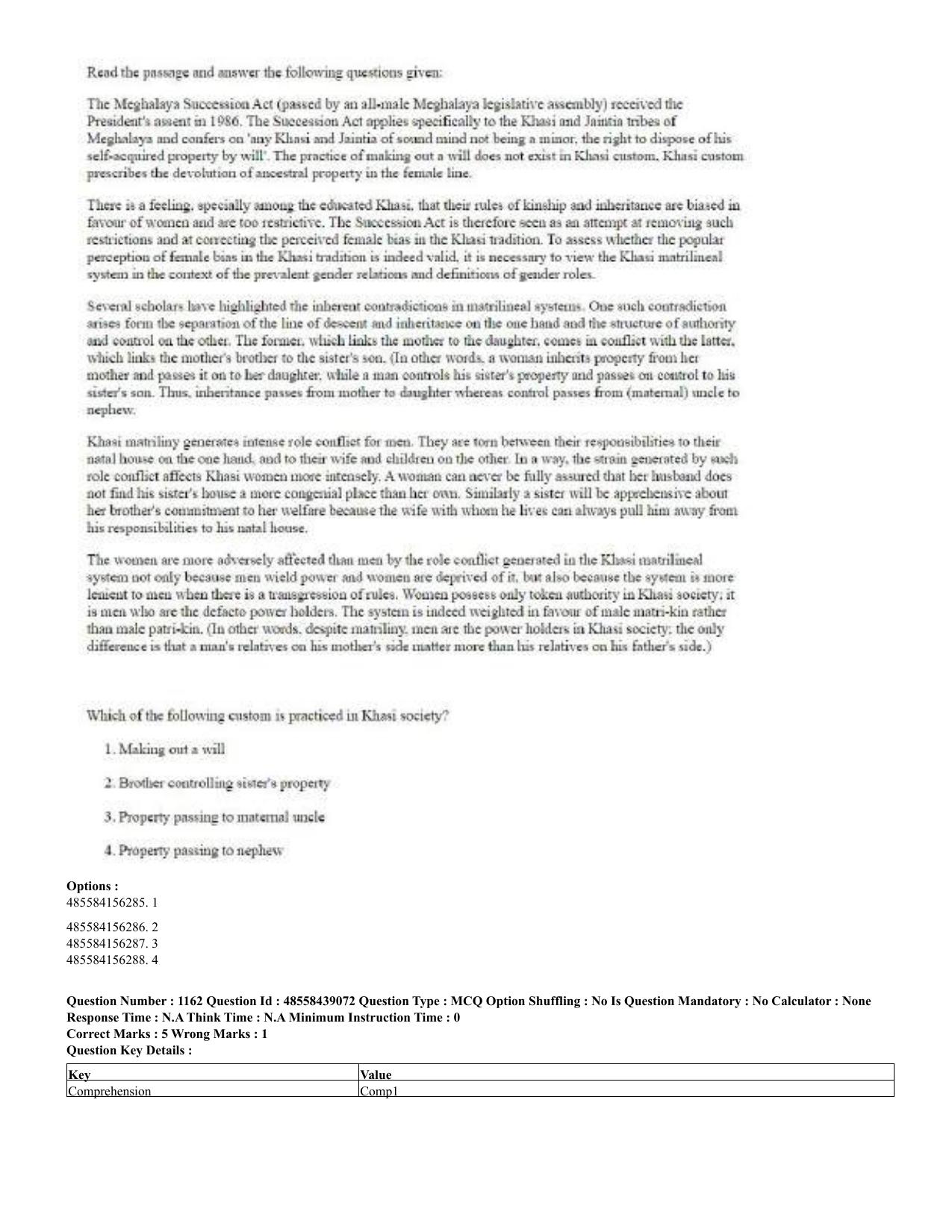 CUET 2023 English Hindi Shift 3 Question Papers - 02 Jul 2023 - Page 1130