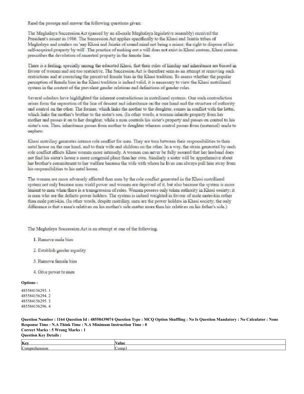 CUET 2023 English Hindi Shift 3 Question Papers - 02 Jul 2023 - Page 1134