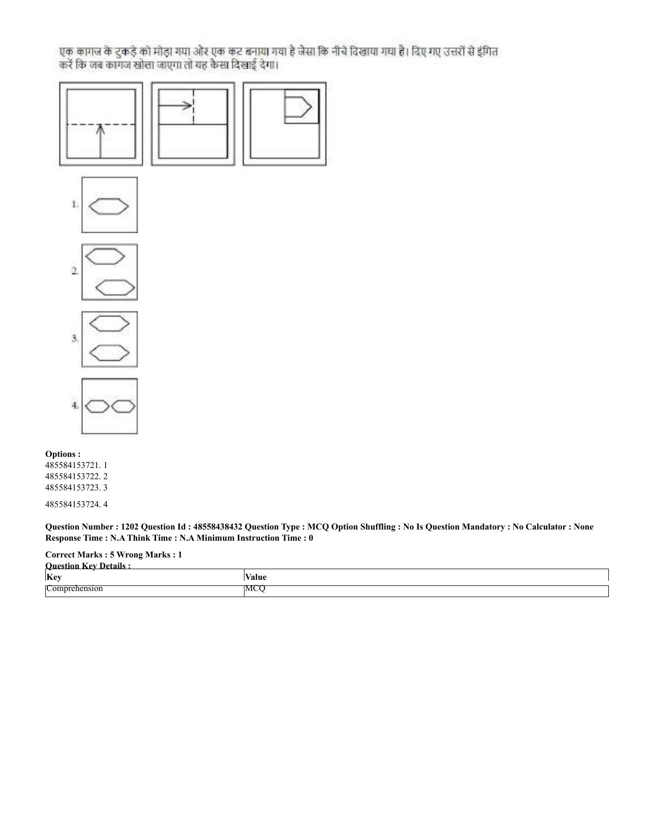 CUET 2023 English Hindi Shift 3 Question Papers - 02 Jul 2023 - Page 1175