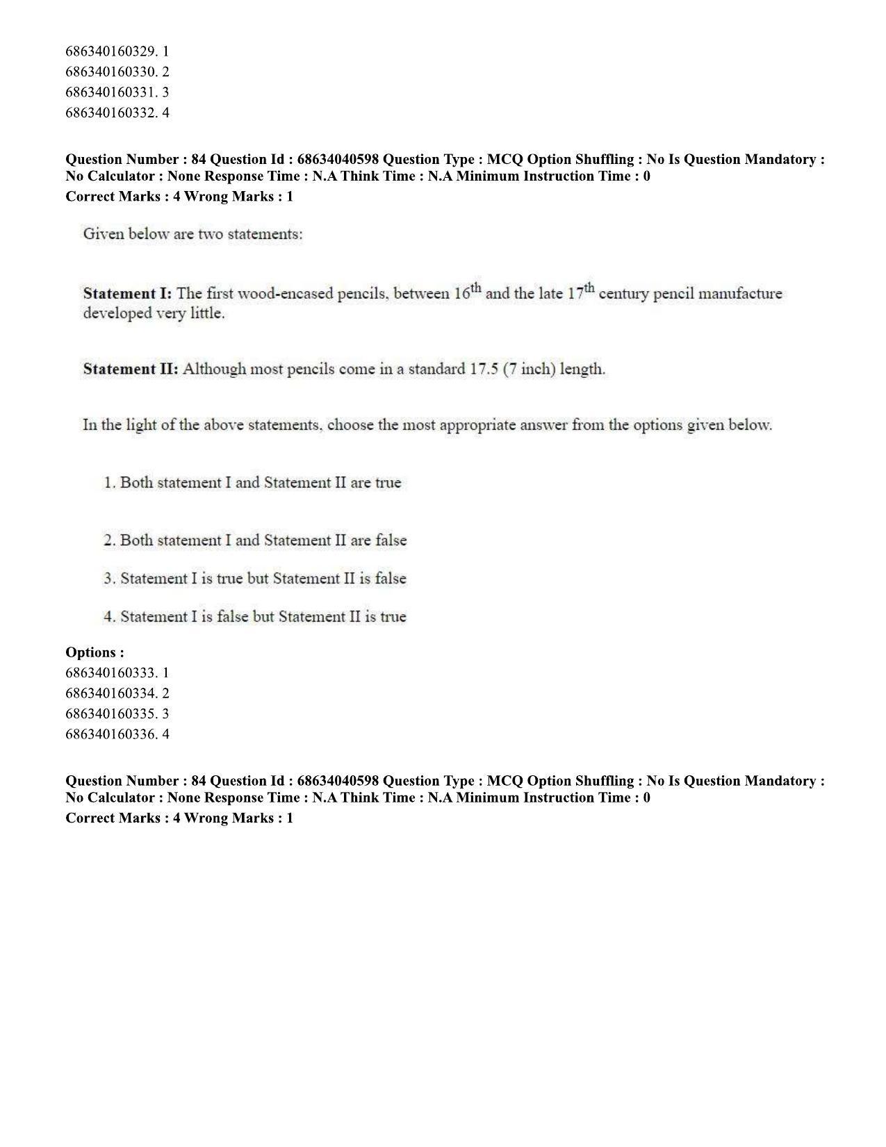 CUET PG 2023: HUQP15 – Painting (Hin) - Shift 3 (25-06-2023) Question Paper - Page 79