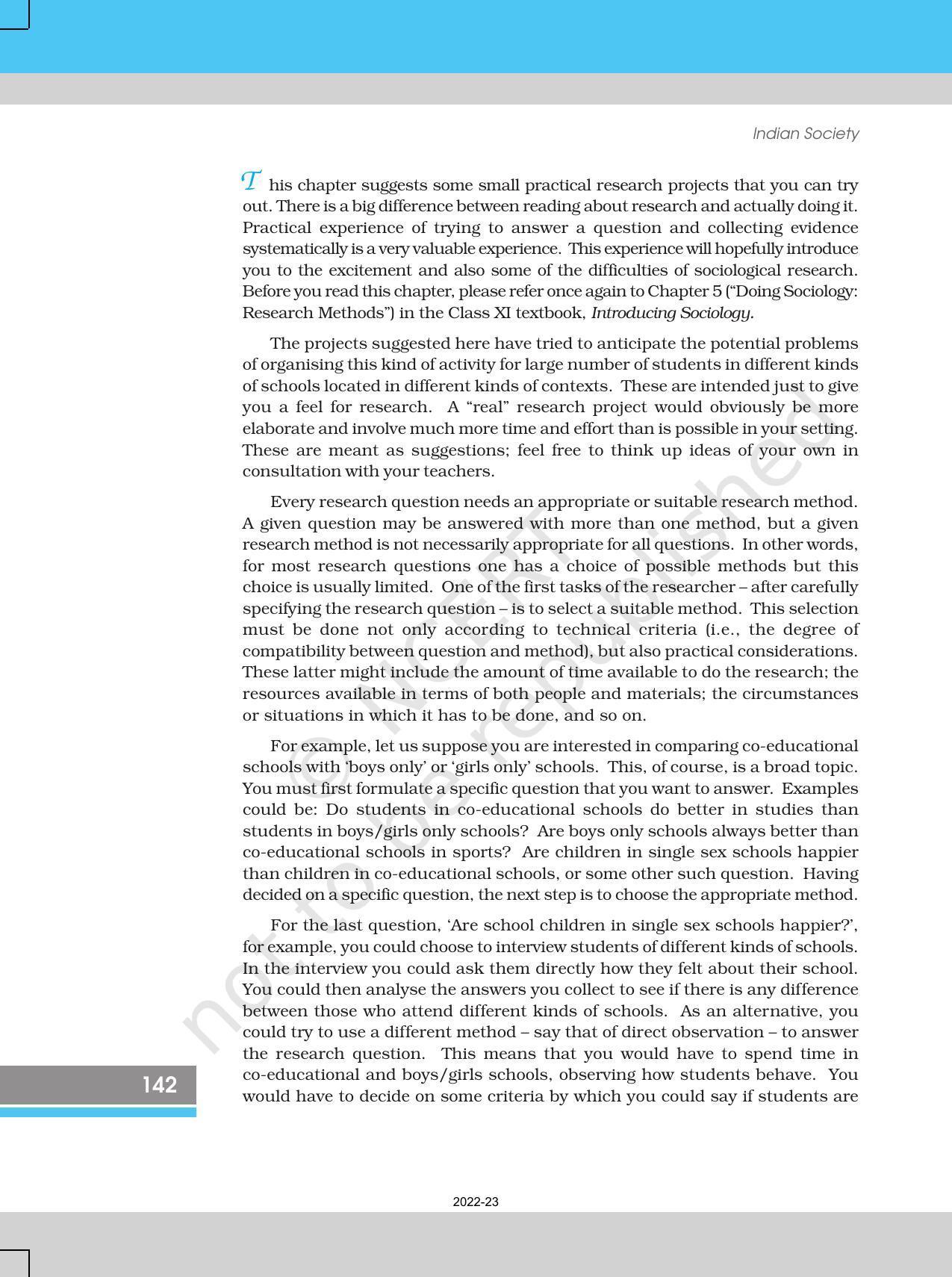 NCERT Book for Class 12 Sociology (Indian Society) Chapter 7 Suggestions for Project Work - Page 2