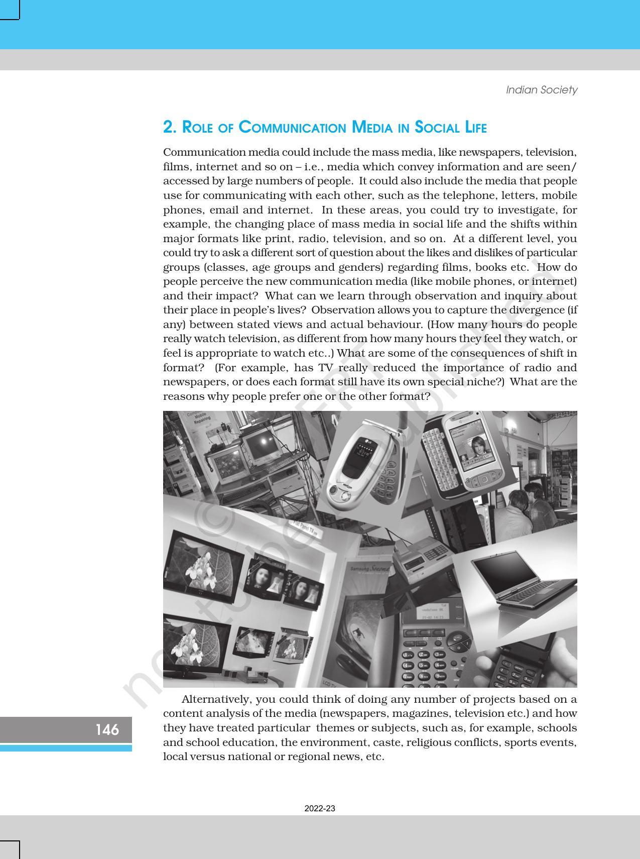 NCERT Book for Class 12 Sociology (Indian Society) Chapter 7 Suggestions for Project Work - Page 6
