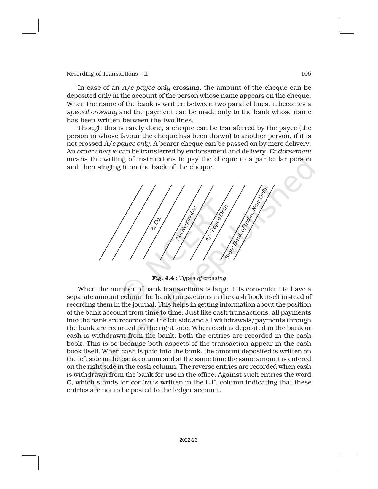 NCERT Book for Class 11 Accountancy (Part-I) Chapter 4 Recording of Transactions – II - Page 7